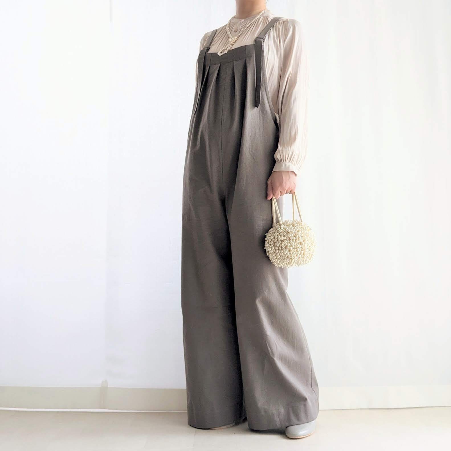 サロペットパンツ（グレー） | Conon Chucle