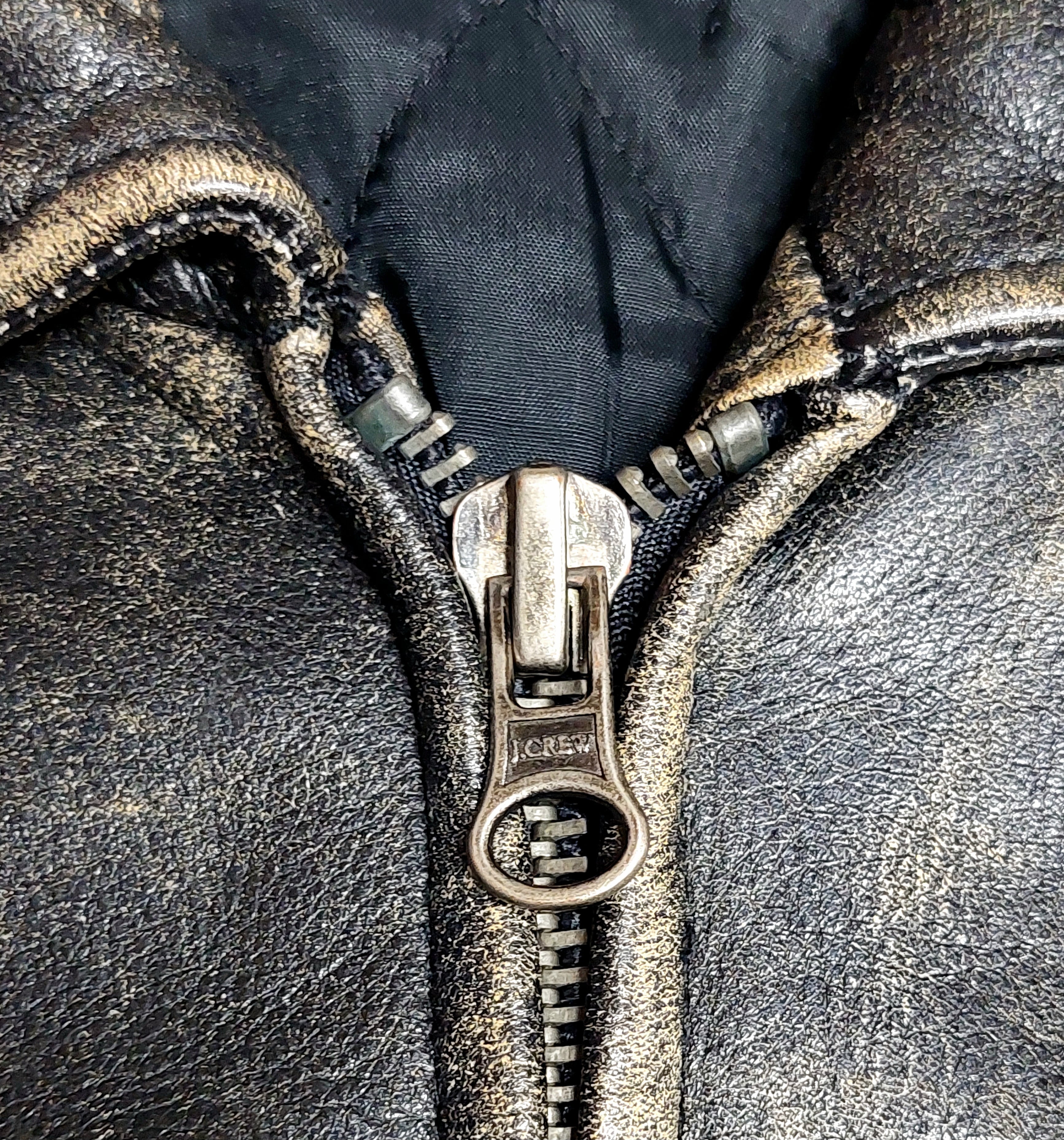 90's～00's J.CREW レザージャケット 実寸2XLサイズ位 | 古着屋LIBERTY