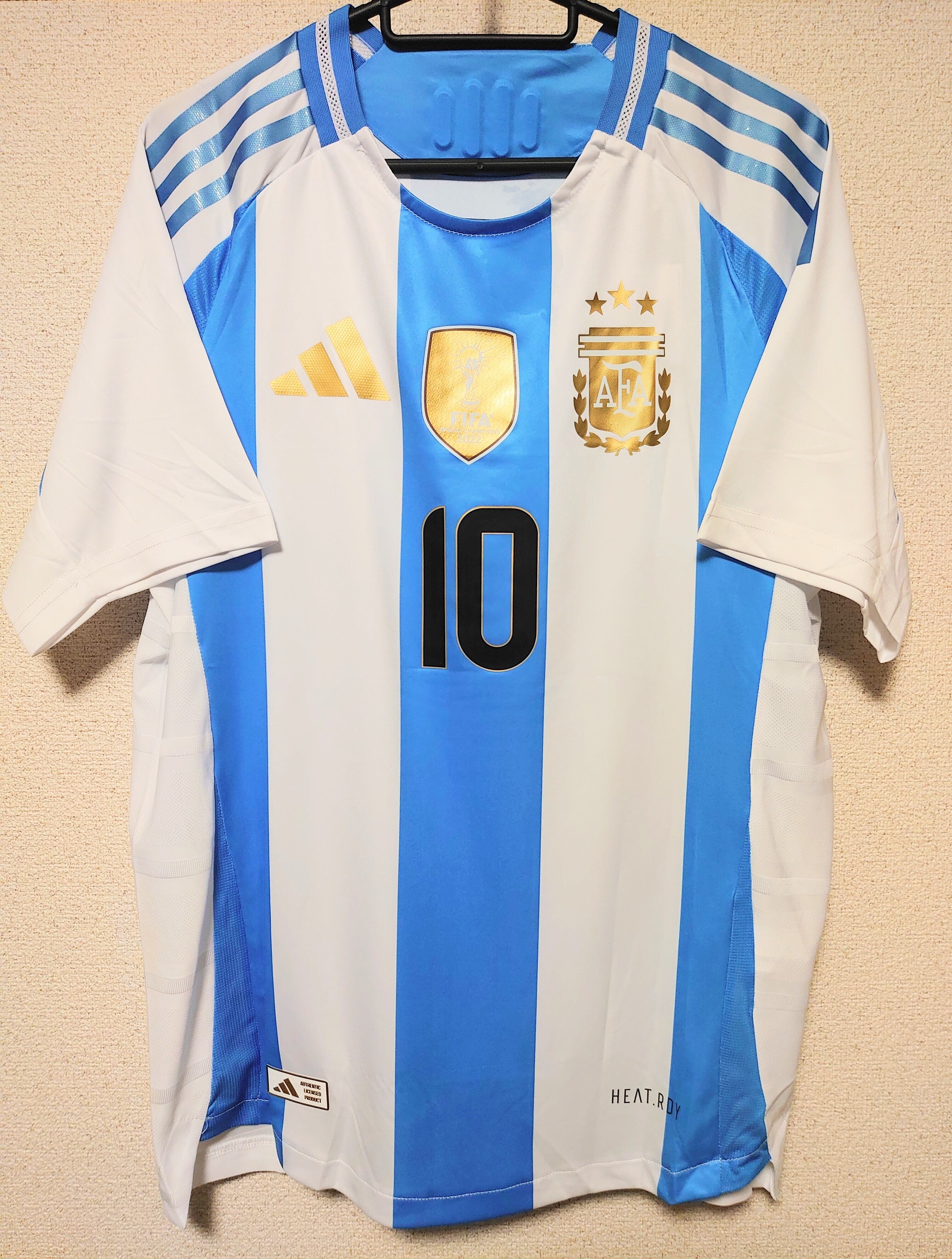 新入荷】24-25 アルゼンチン代表 メッシ ユニフォーム（H） | football