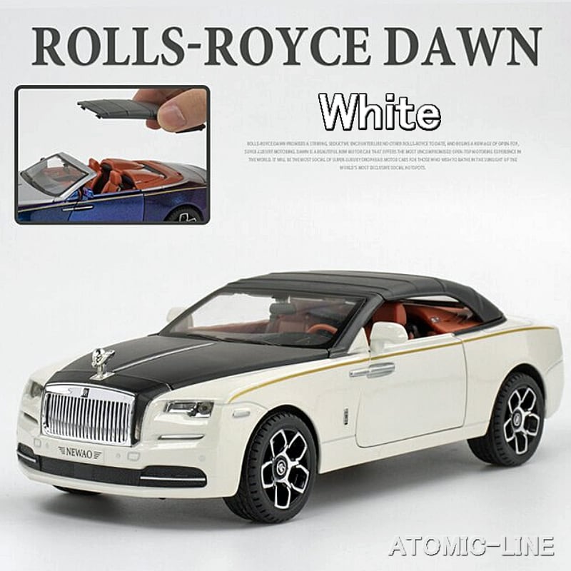 ロールスロイス ドーン Dawn カブリオレ 1/24 ミニカー 全4色 ライト