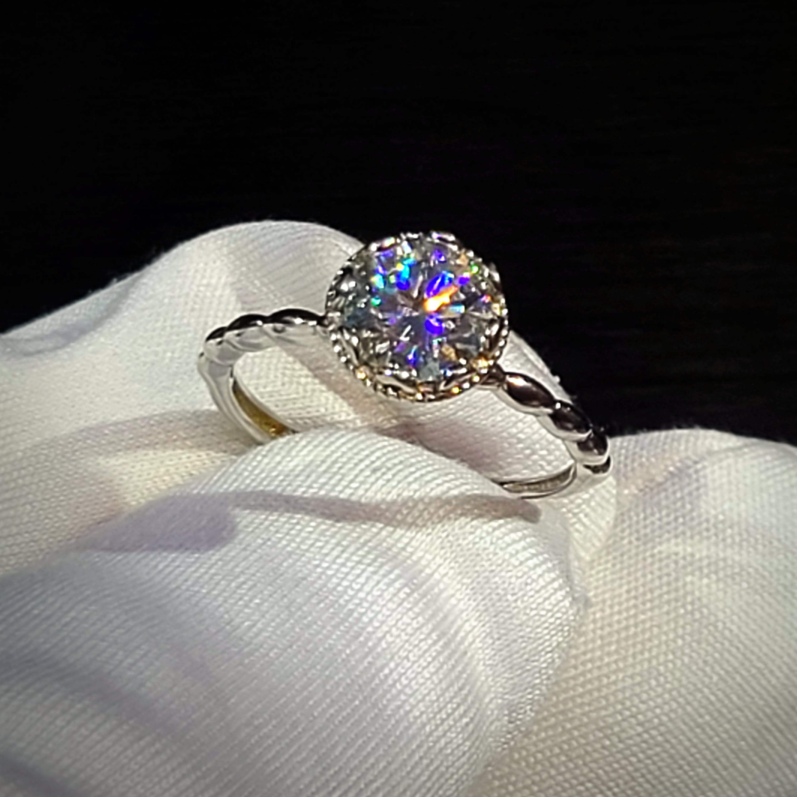 モアサナイト】s925フリーサイズリング | 刹那アクセサリーズ