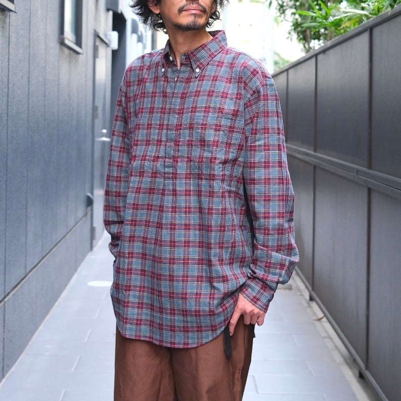 KENNETH FIELD(ケネスフィールド) /ROOMY B.D SHIRTSⅡ-RED-(7) | Signs