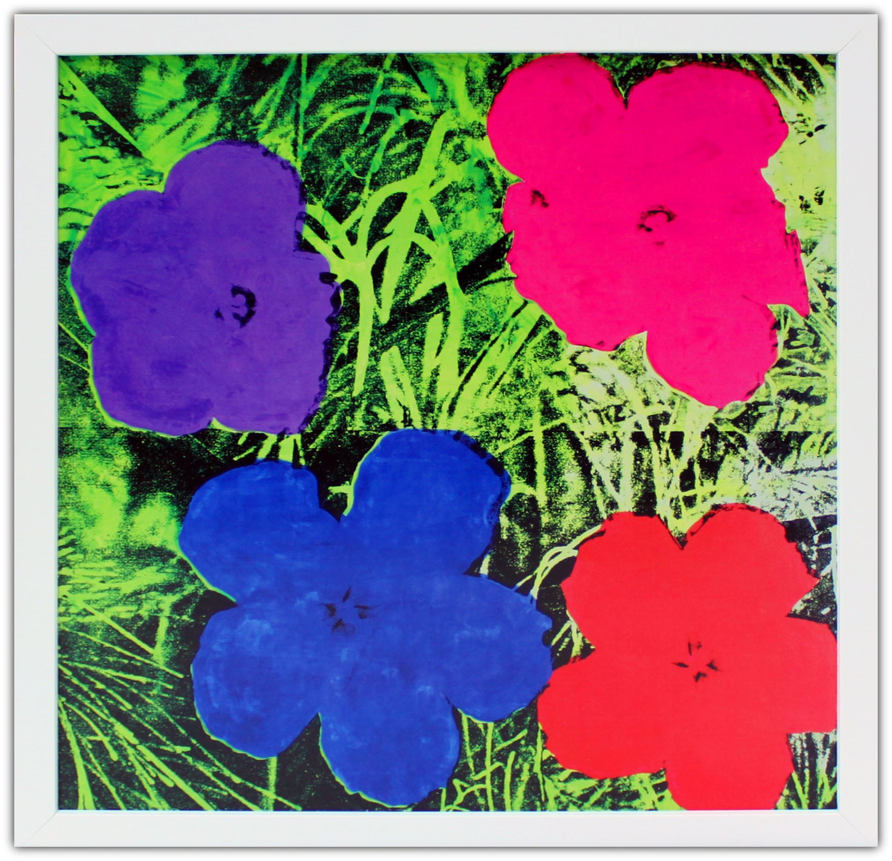 アンディ ウォーホル「フラワーズ,c.1964(パープル ブルー ピンク