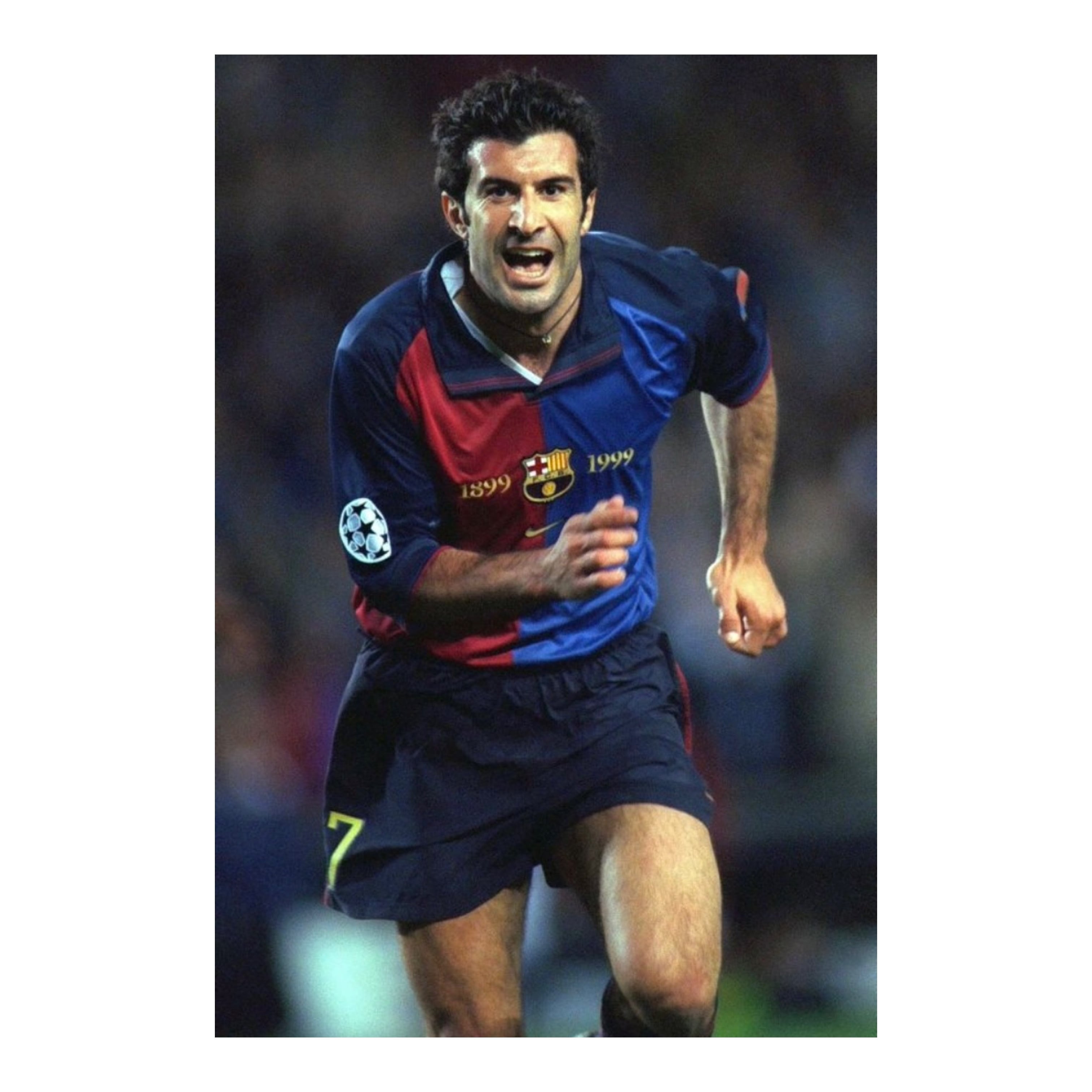 1999 FC Barcelona FIGO 7 centenary home shirt | MARKET