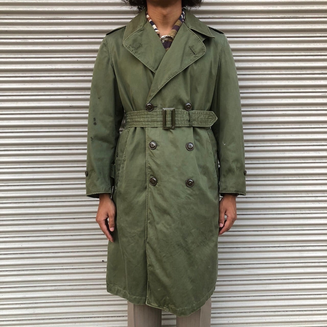 50s 米軍 実物 M50 オーバーコート ミリタリー ヴィンテージ トレンチ