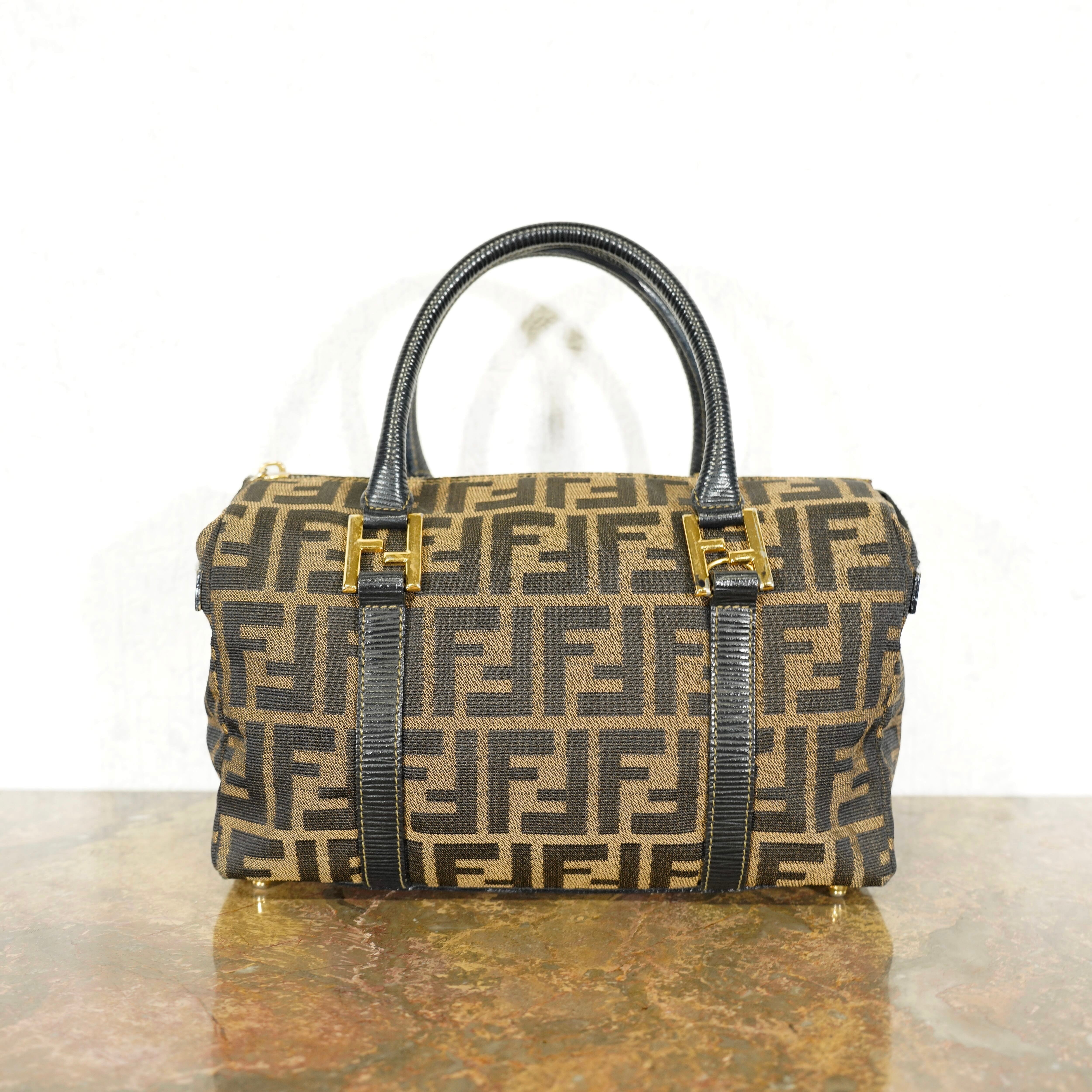 FENDI ZUCCA PATTERNED DESIGN BOSTON BAG/フェンディズッカ柄デザイン