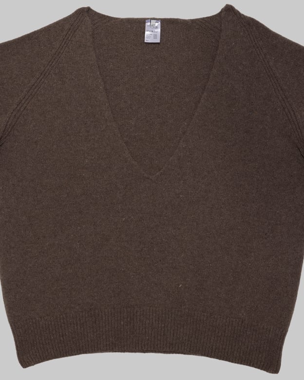 Baserange (ベースレンジ) SOAR V NECK (BUREL BROWN) | H Nagano