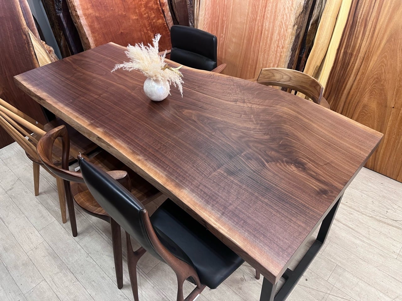 ウォールナット_1800×810-780-690×50_浅草本店_テーブル天板/一枚板