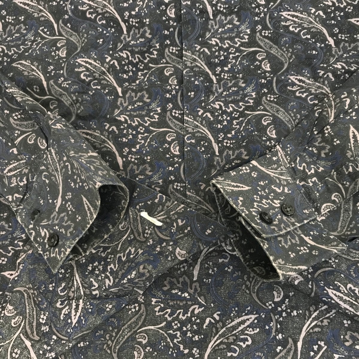 PERRY ELLIS ペリーエリス 90〜 00年代 総柄シャツ コットンシャツ