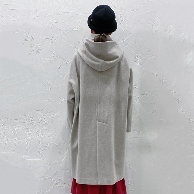 maison de soil wool mossa hood coat | CoCo Cuore