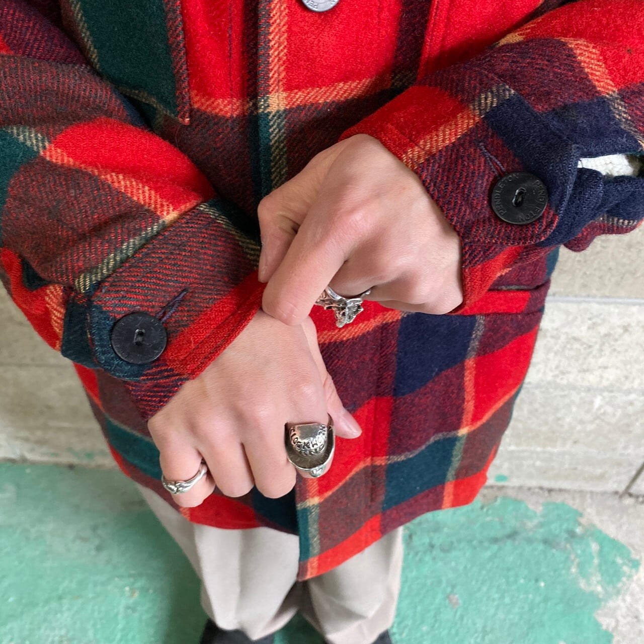 70年代 ビンテージ PENDLETON ペンドルトン チェック柄 ウール