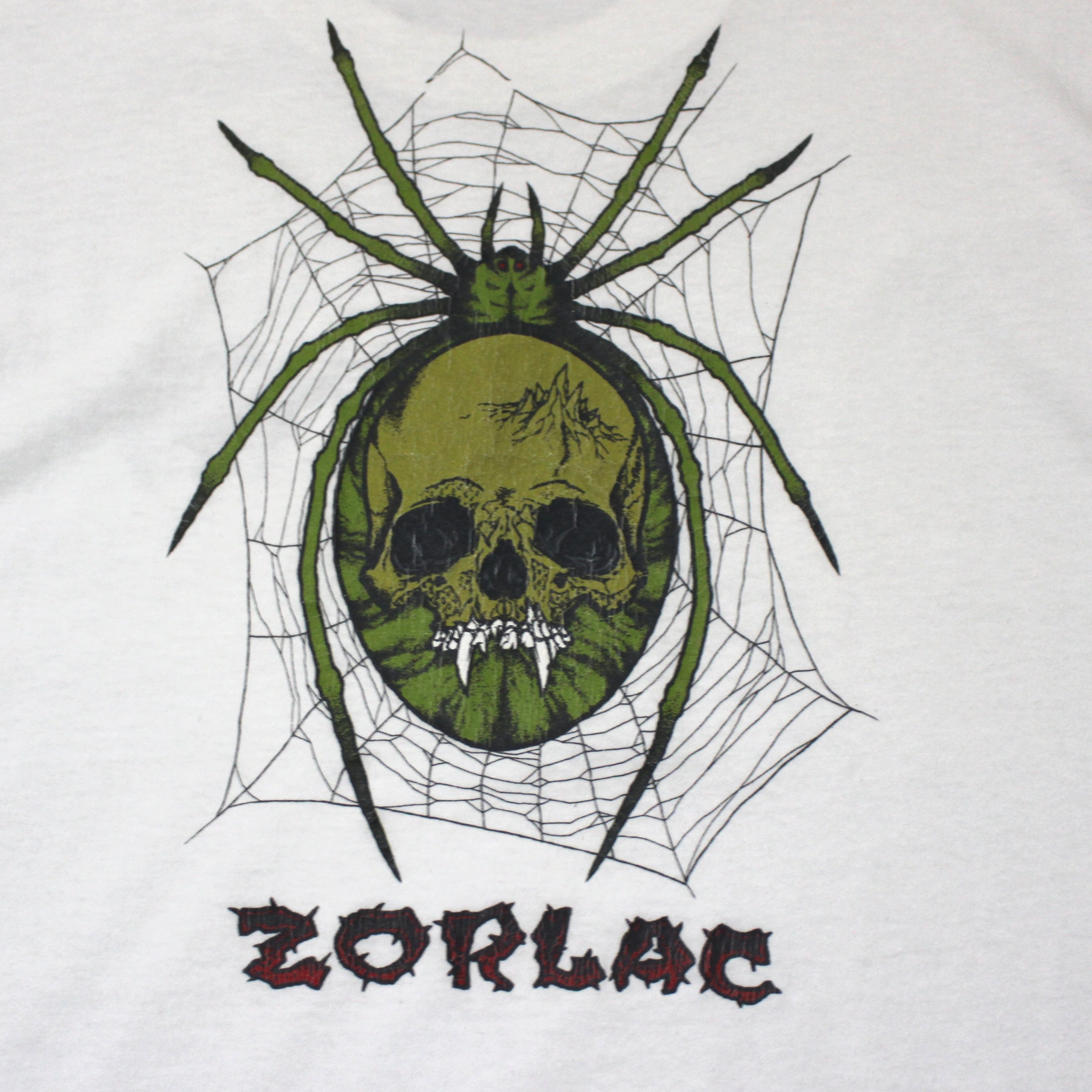 90s ZORLAC skateboards pushead バックプリントデザイン Tシャツ