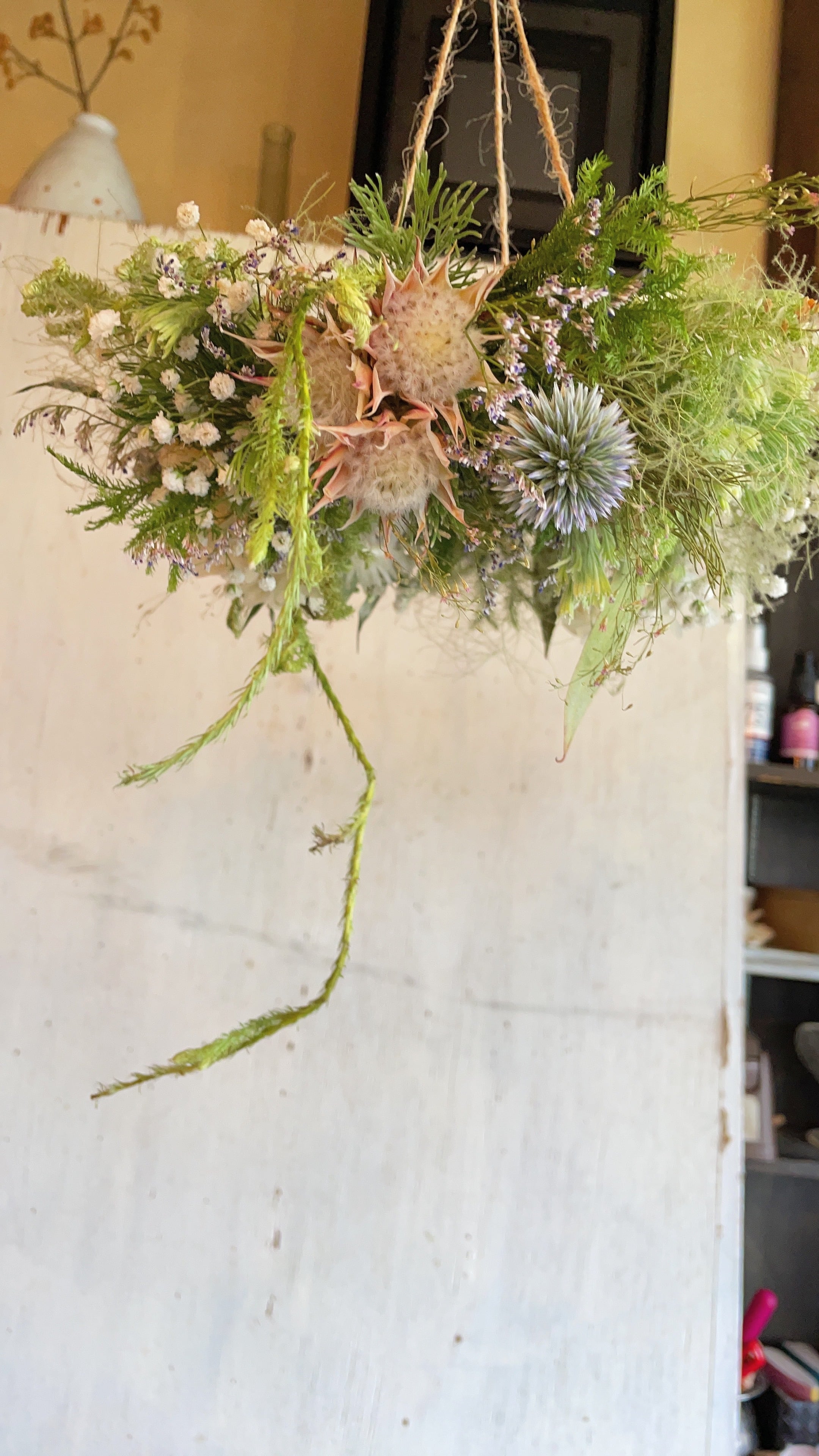 Summer fly wreath〜夏のフライングリース◯ドライフラワーリース