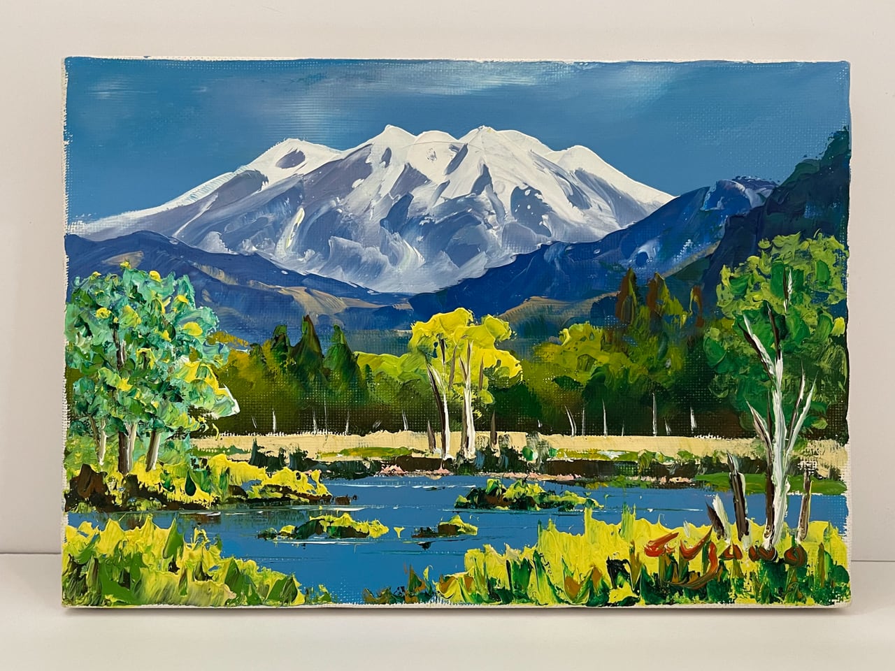 1 絵画 油絵 SM 羽沢清水 『立山』 | 古途屋‐KOTOYA-