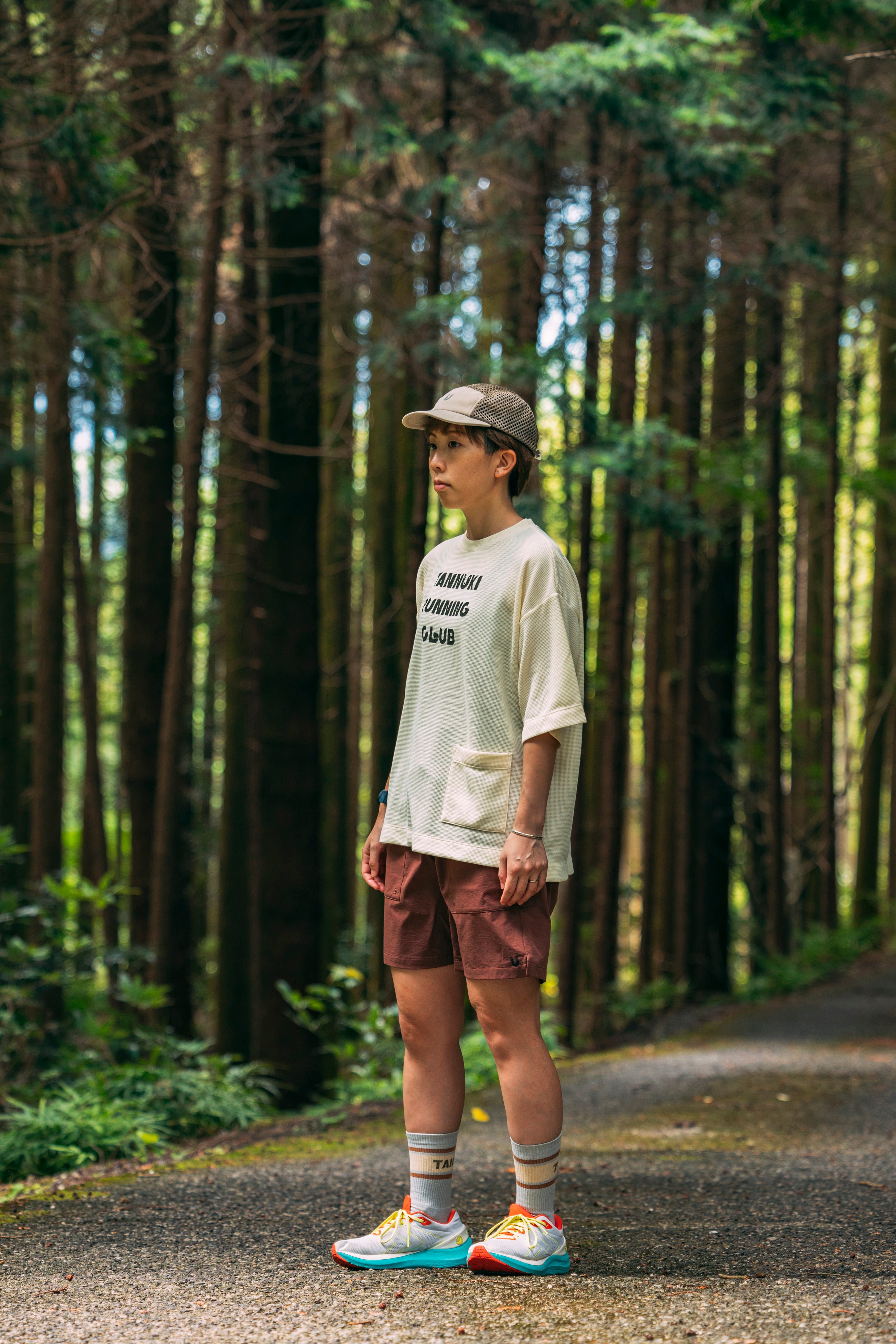 Andante Short：Color Kale | TANNUKI Running Wear Shop