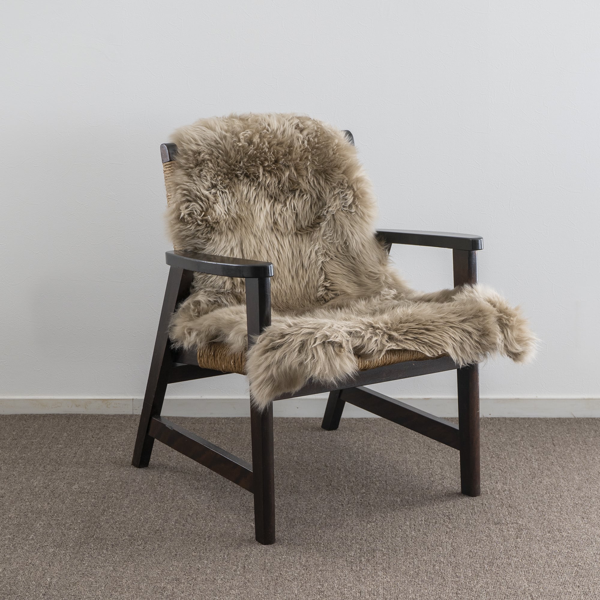 USED 松本民芸家具 アームチェア（ラッシ座）1人掛け 廃盤品01 | ROUND