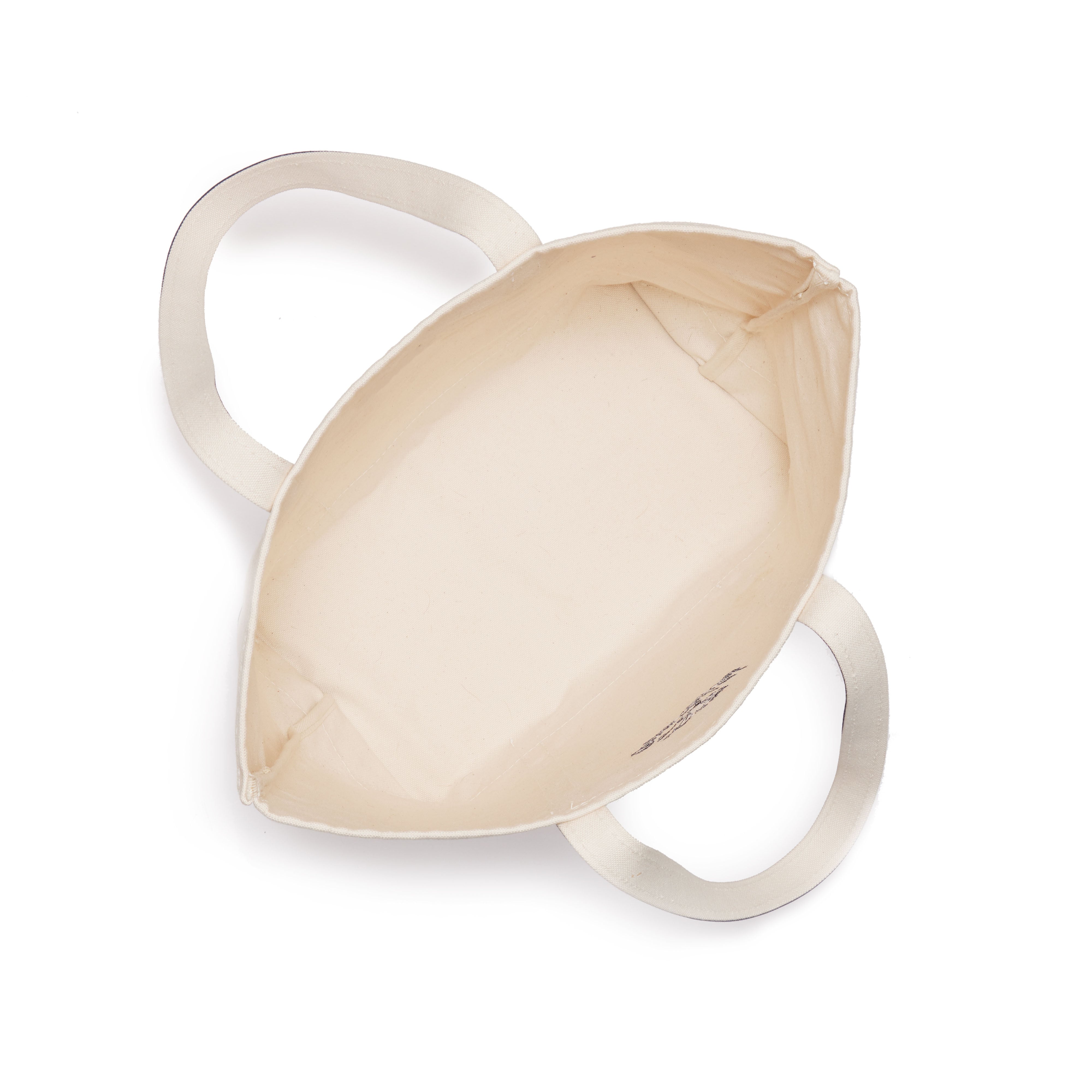 PAPER & INK COTTON CLUB DRAGON LOGO TOTE BAG NAVY HANDLE (NAVY