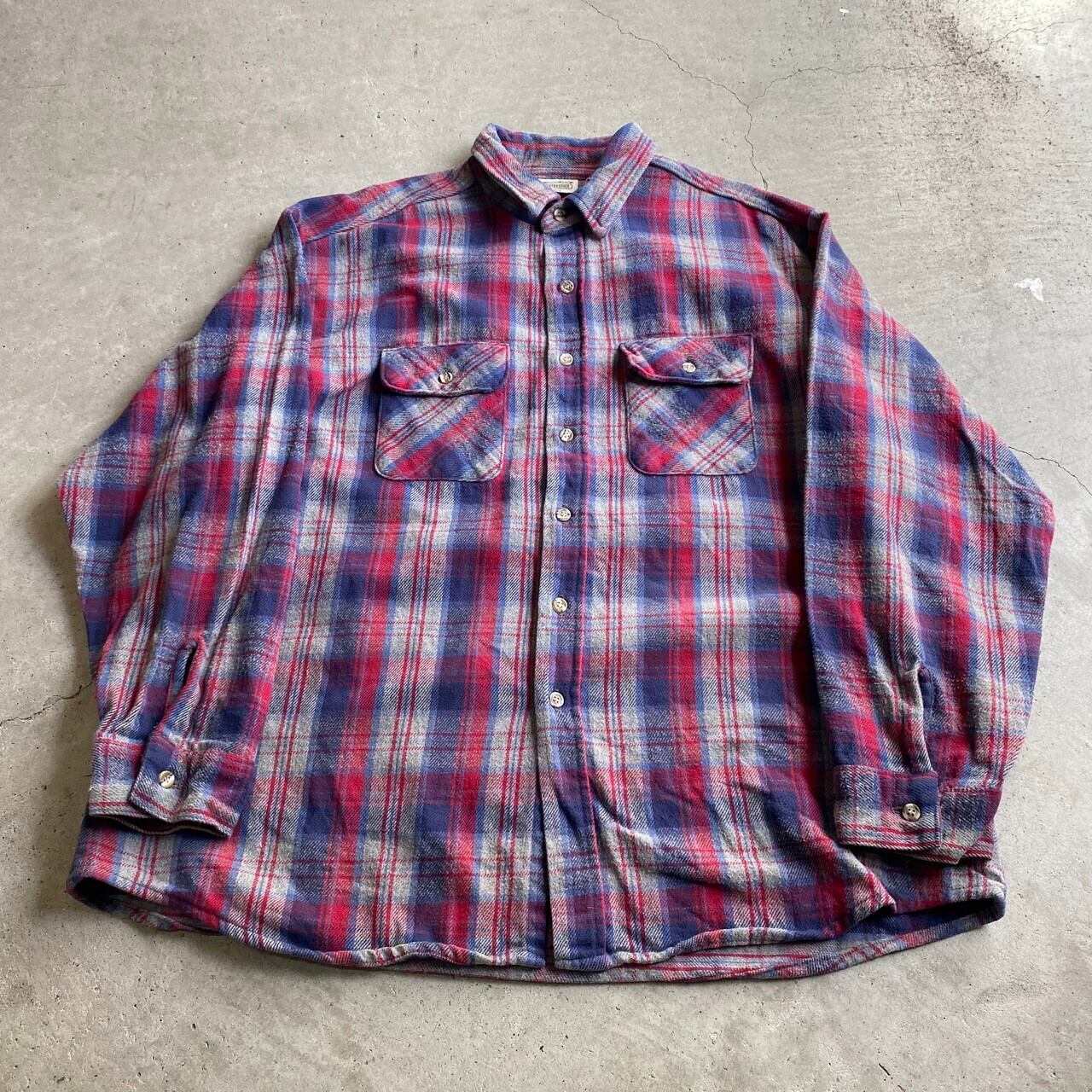 ビッグサイズ 90年代 USA製 Five Brother ファイブブラザー チェック柄