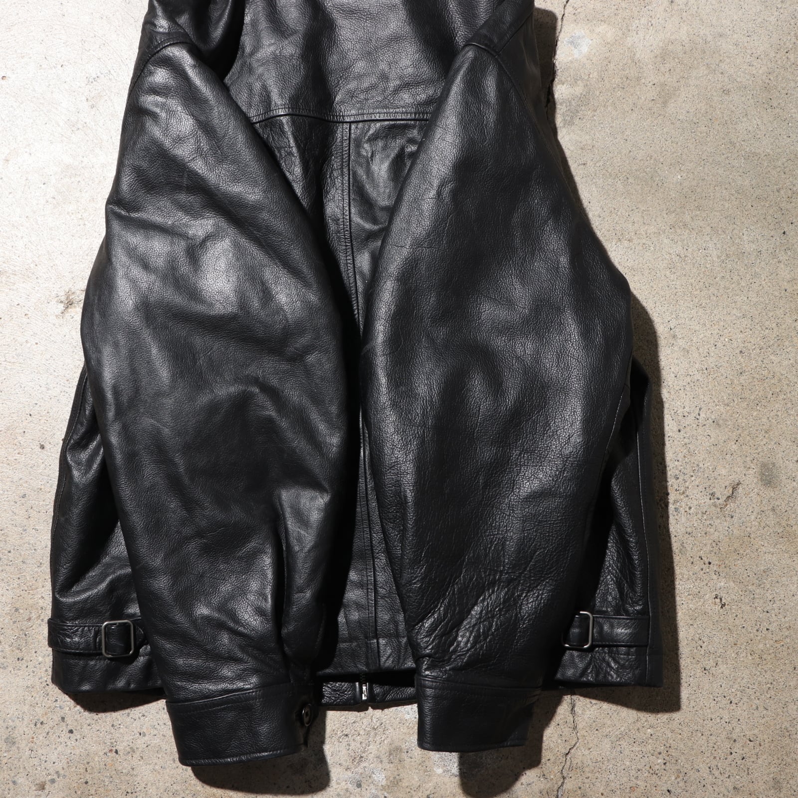 美品 L アルミジップ OLD GAP 90s Y2K レザージャケット オールド
