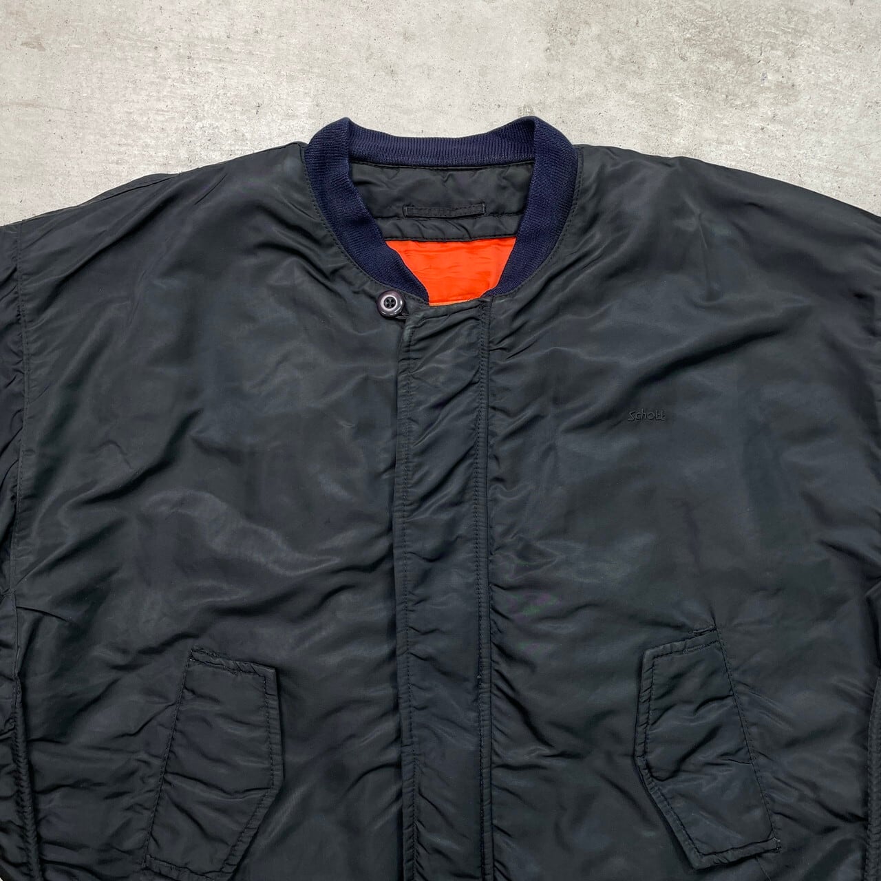 Schott ショット MA-1 ミリタリー フライトジャケット 民間品 メンズ