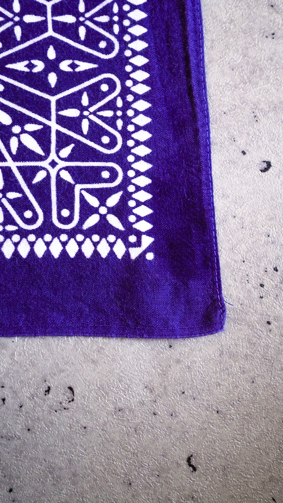 1960s】WAMCRAFT ワムクラフト クロス柄 バンダナ《RN14193 WASHFAST