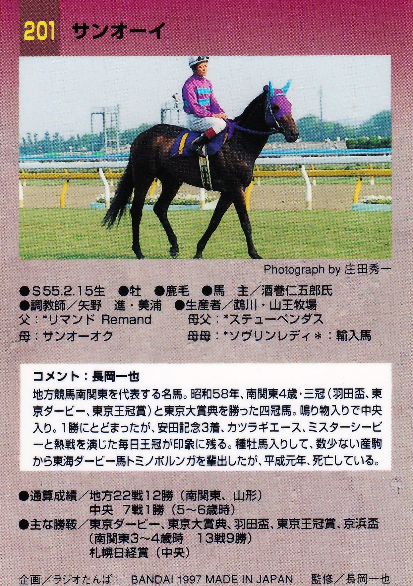 サンオーイ「サラブレッドカード 97年上半期版」No.201 | カード