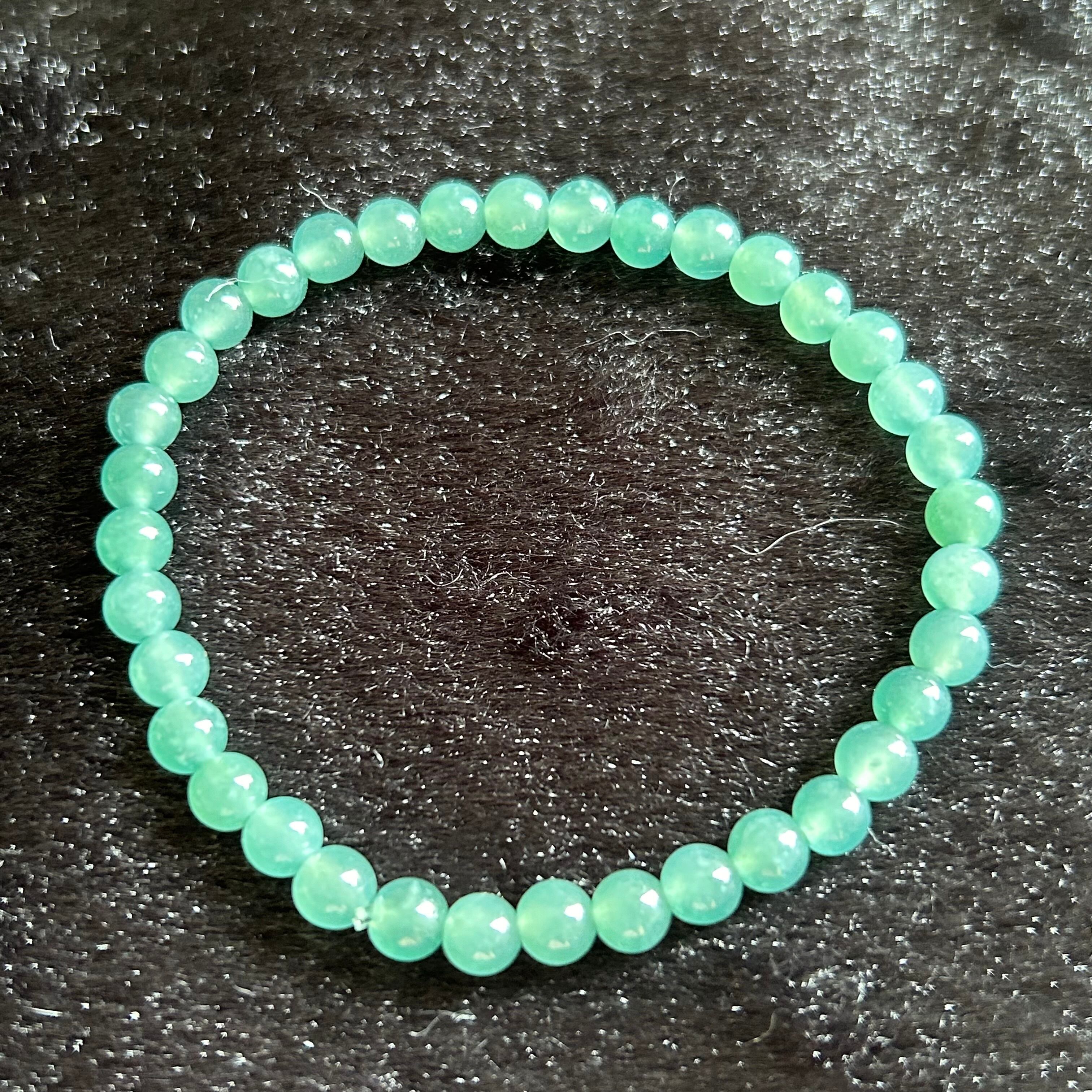 本翡翠ブレスレット グァテマラ産 氷種ヒスイ 天然石 パワーストーン