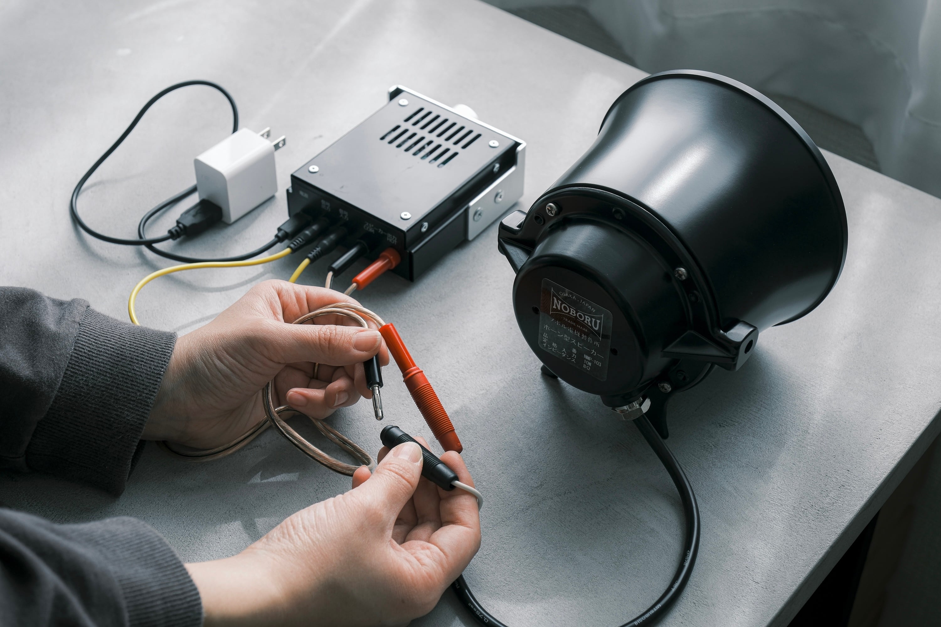 made in OSAKA ノボル電機製作所 アンプ (NMP-101B) & スピーカー (NMP