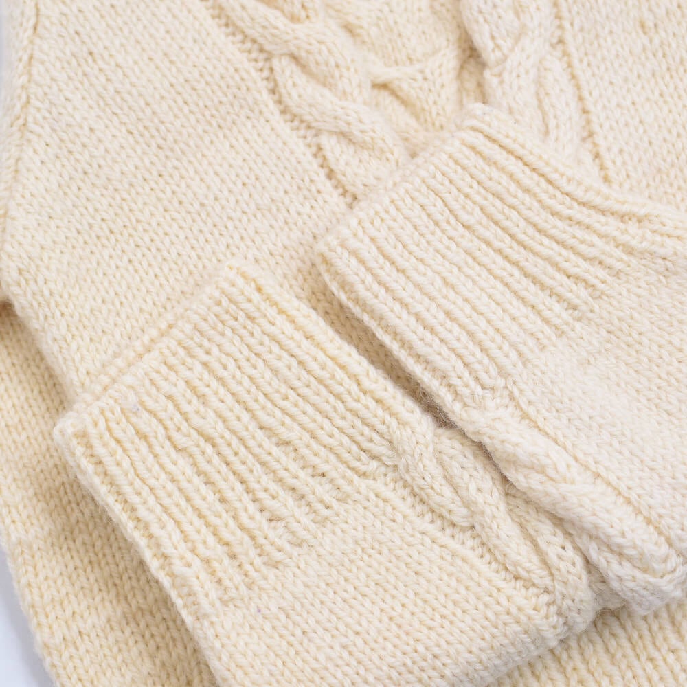 Hand made ハンドメイド アラン模様 フィッシャーマン プルオーバー