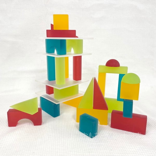 デュシマ Lumiブロック 1歳半〜 積木 アクリル樹脂 半透明の積木 28