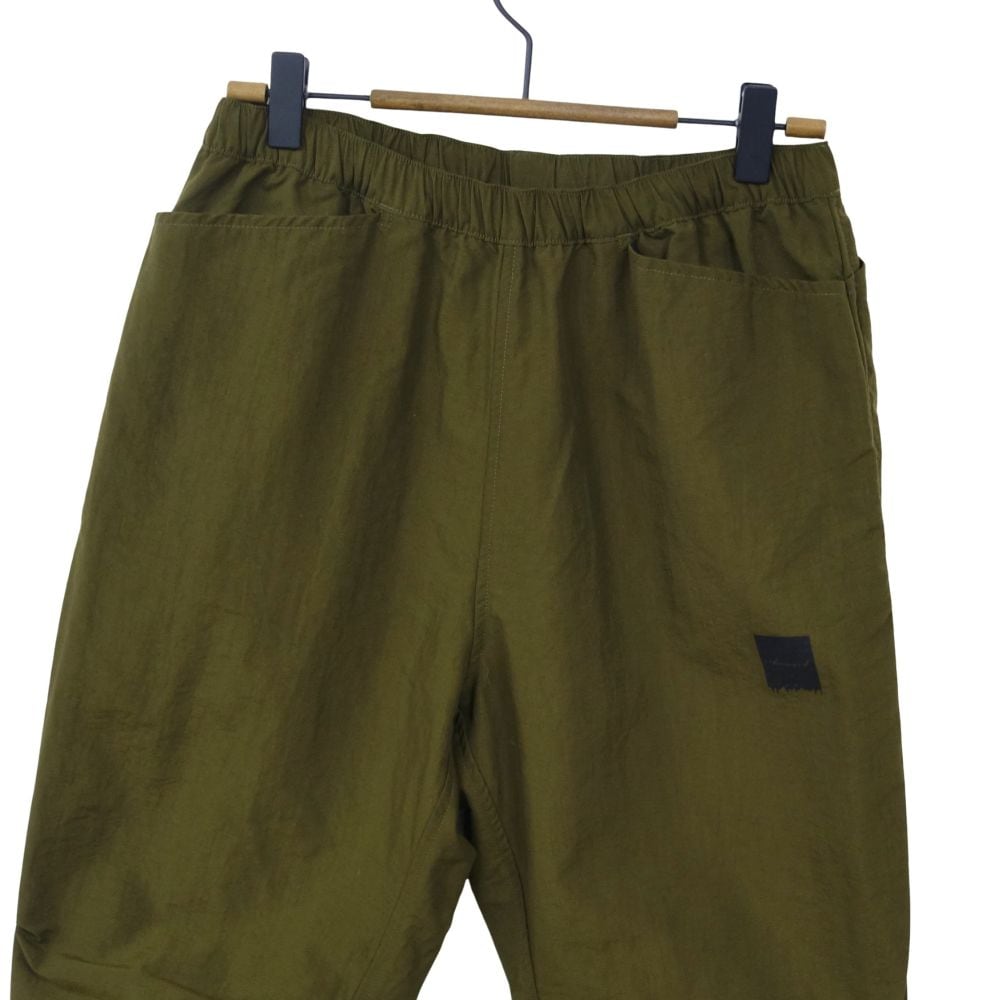 美品 アンサーフォー Answer4 4ポケット ワイド ロング パンツ カーキ