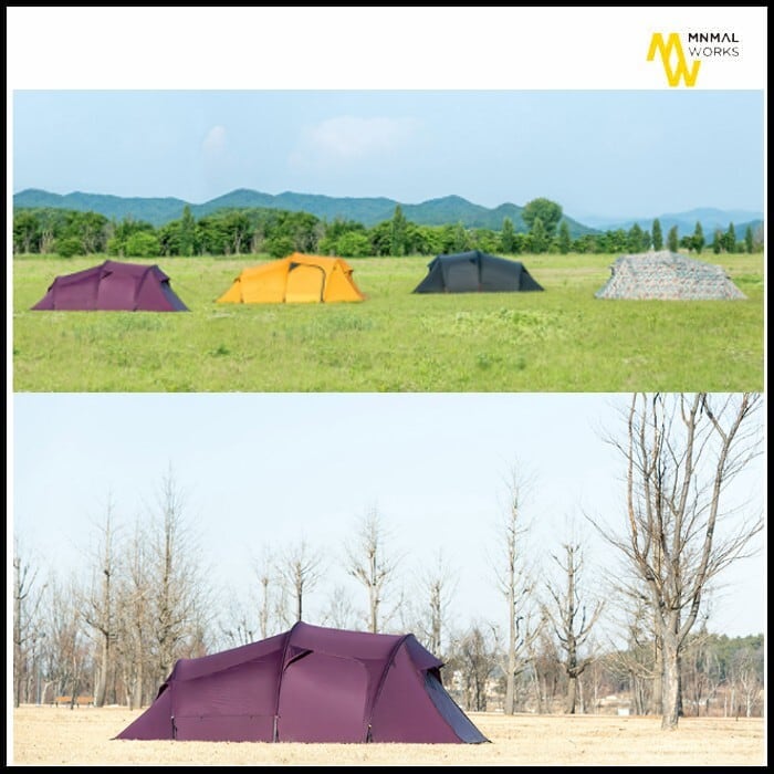 大人気】○グランドシート付き○ボニアト トンネル型テントパープル