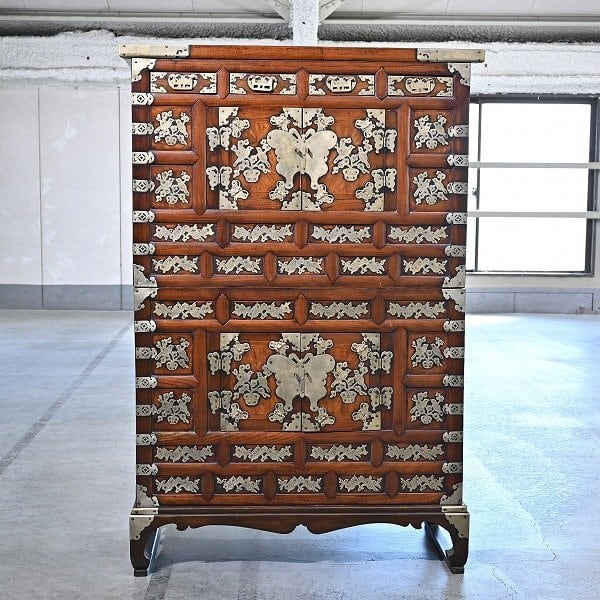 ACTUS スペイン製 「バレンシア」 チェスト パイン無垢材 タイル張り