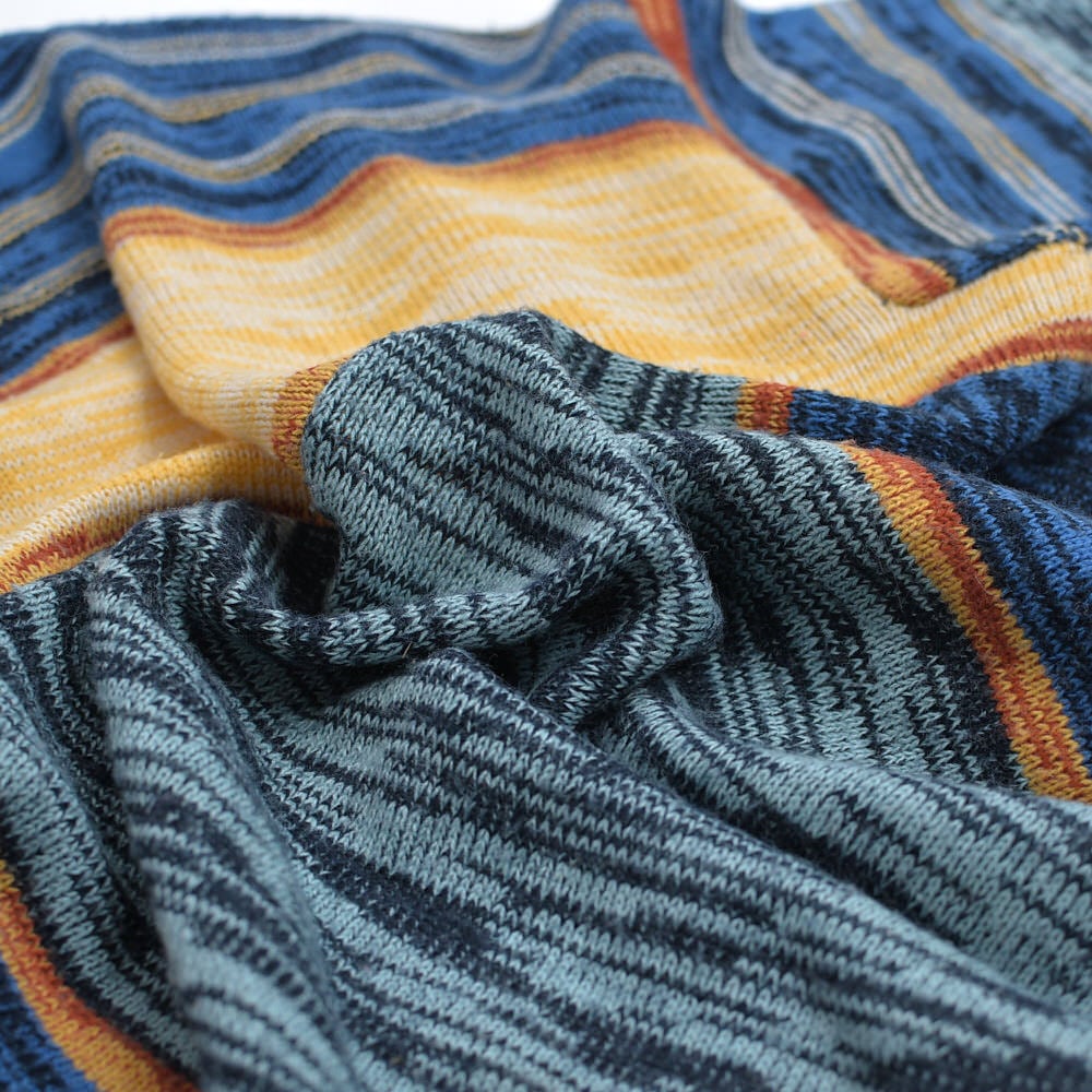 60～70s FULLY FASHIONED ネイティブ柄 ボタンレス カーディガン