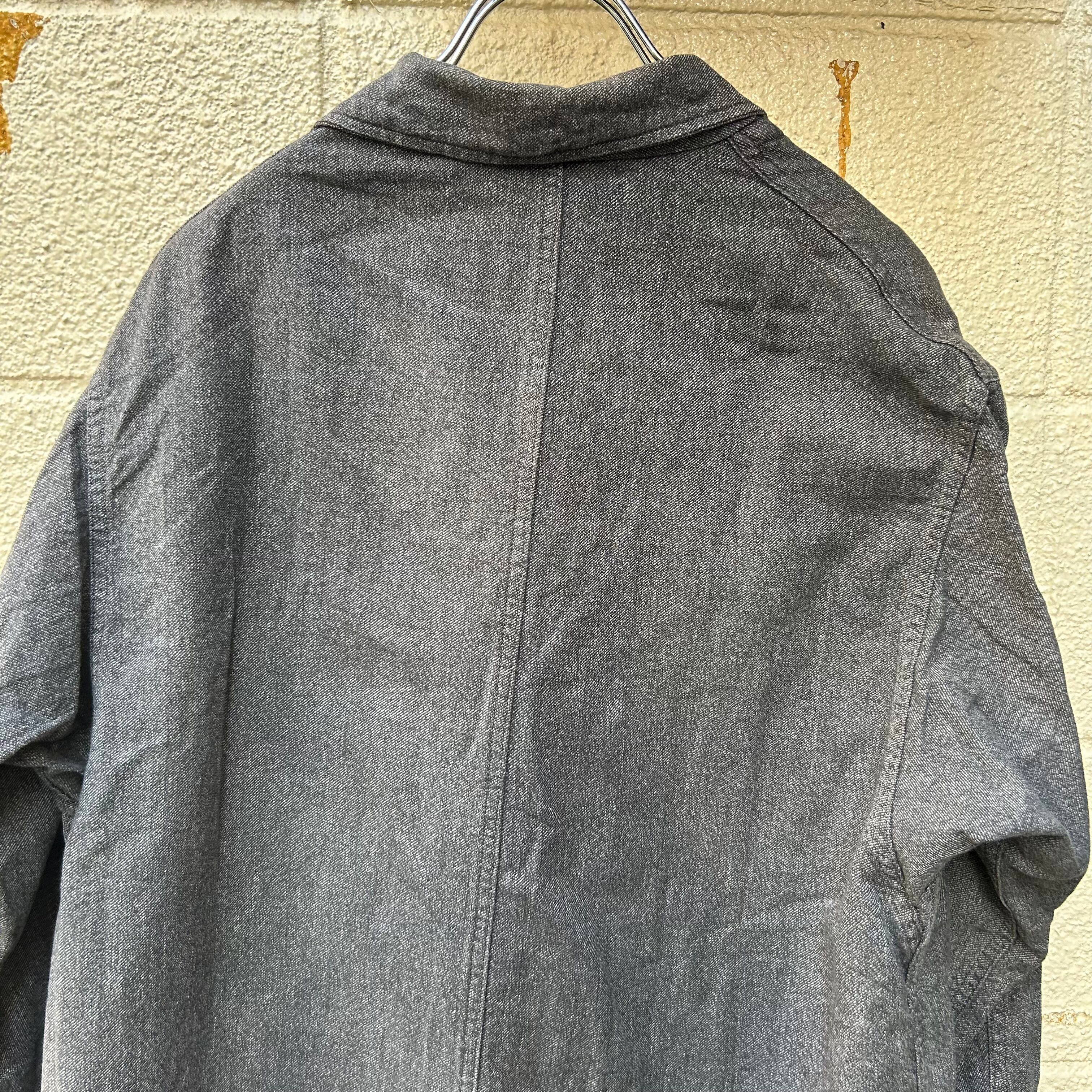 50's France Vintage Black Chambray Atelier Coat | AMICI used