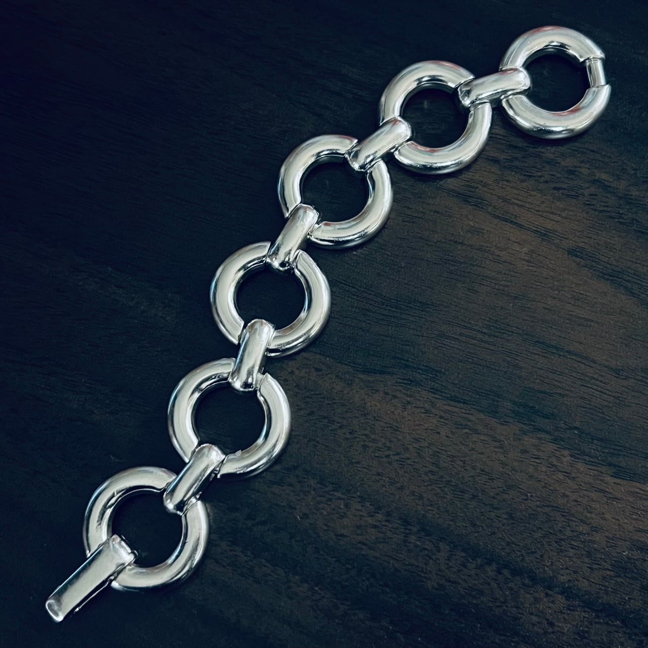 VINTAGE TIFFANY & CO. Circle Link Bracelet Sterling Silver