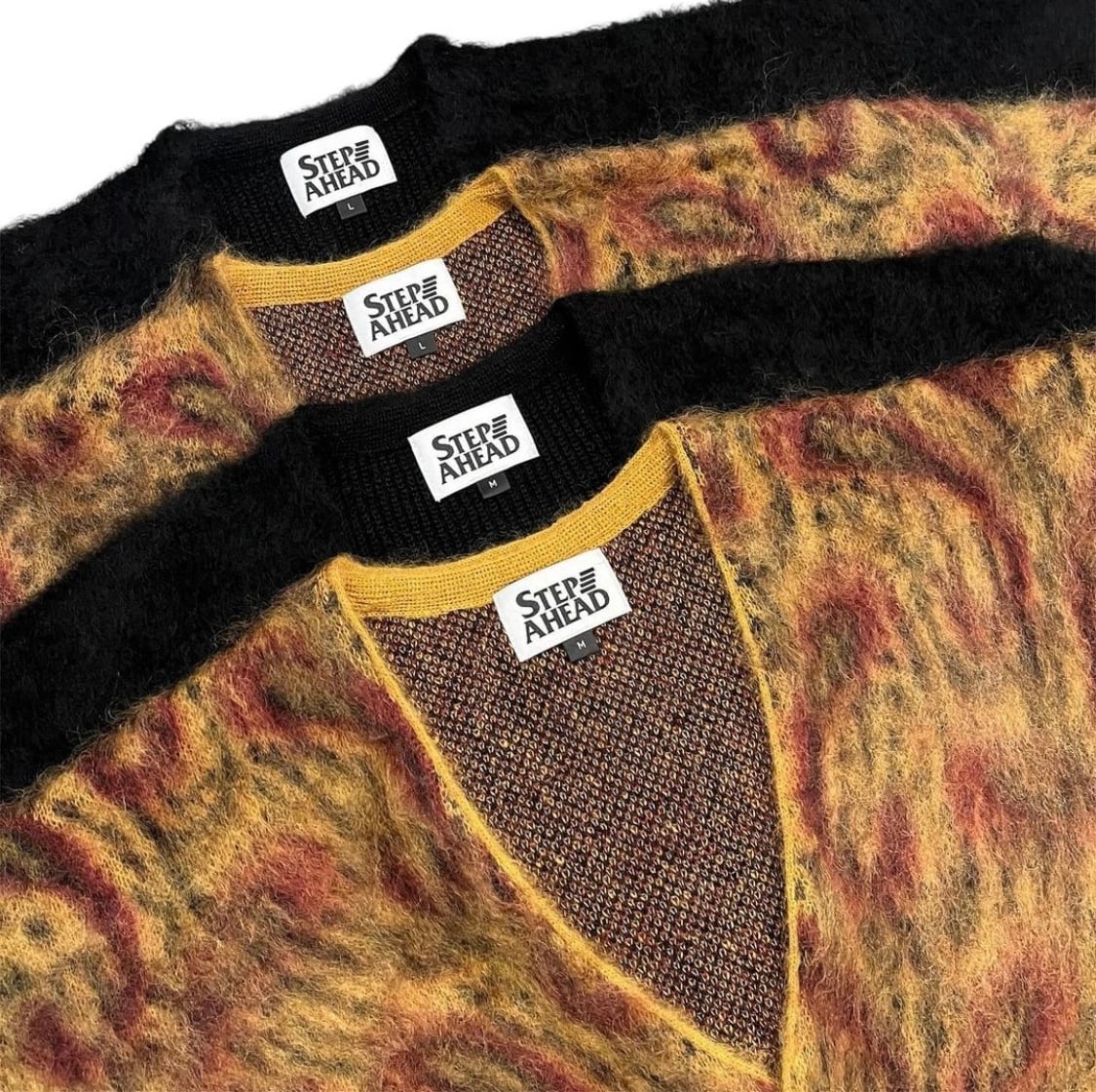 NEW STEP AHEAD Mohair Cardigan W/Pocket Solid Color Version 