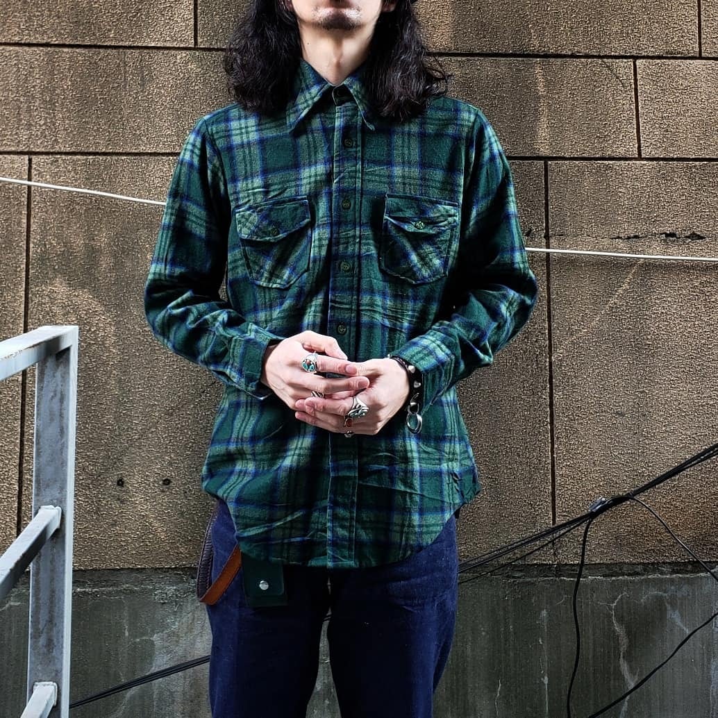 Jay Adams Style！ 70s Wool Check Shirt オールドスケート チェック