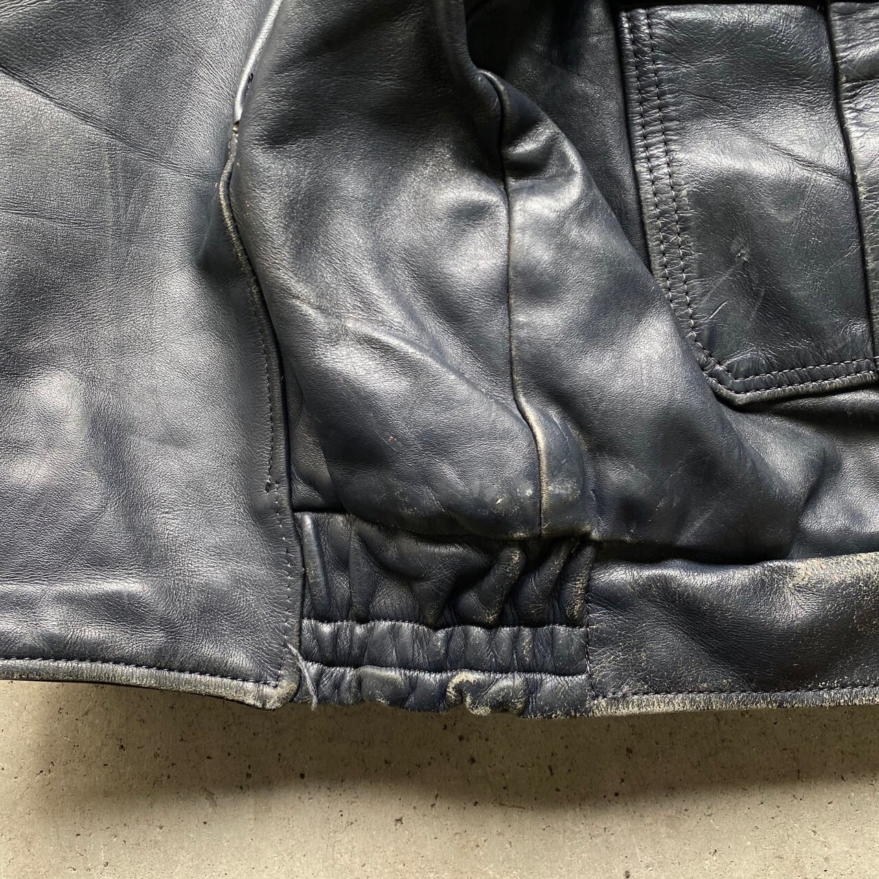 70年代 KALE UNIFORMS レザー ポリスマンジャケット レザージャケット