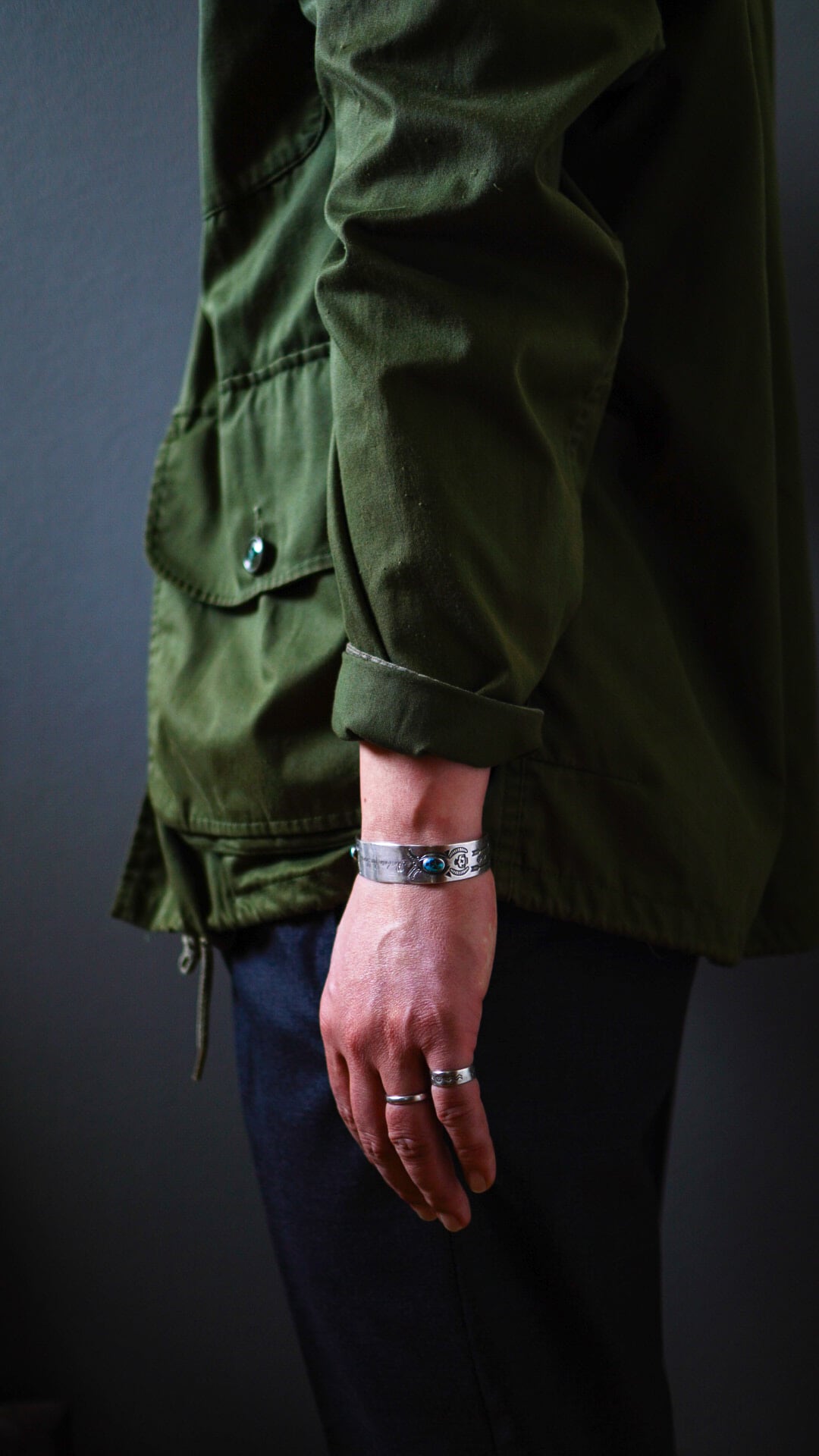 1920-1940s】ナバホ ターコイズ & スワスティカ 卍 & サンダーバード