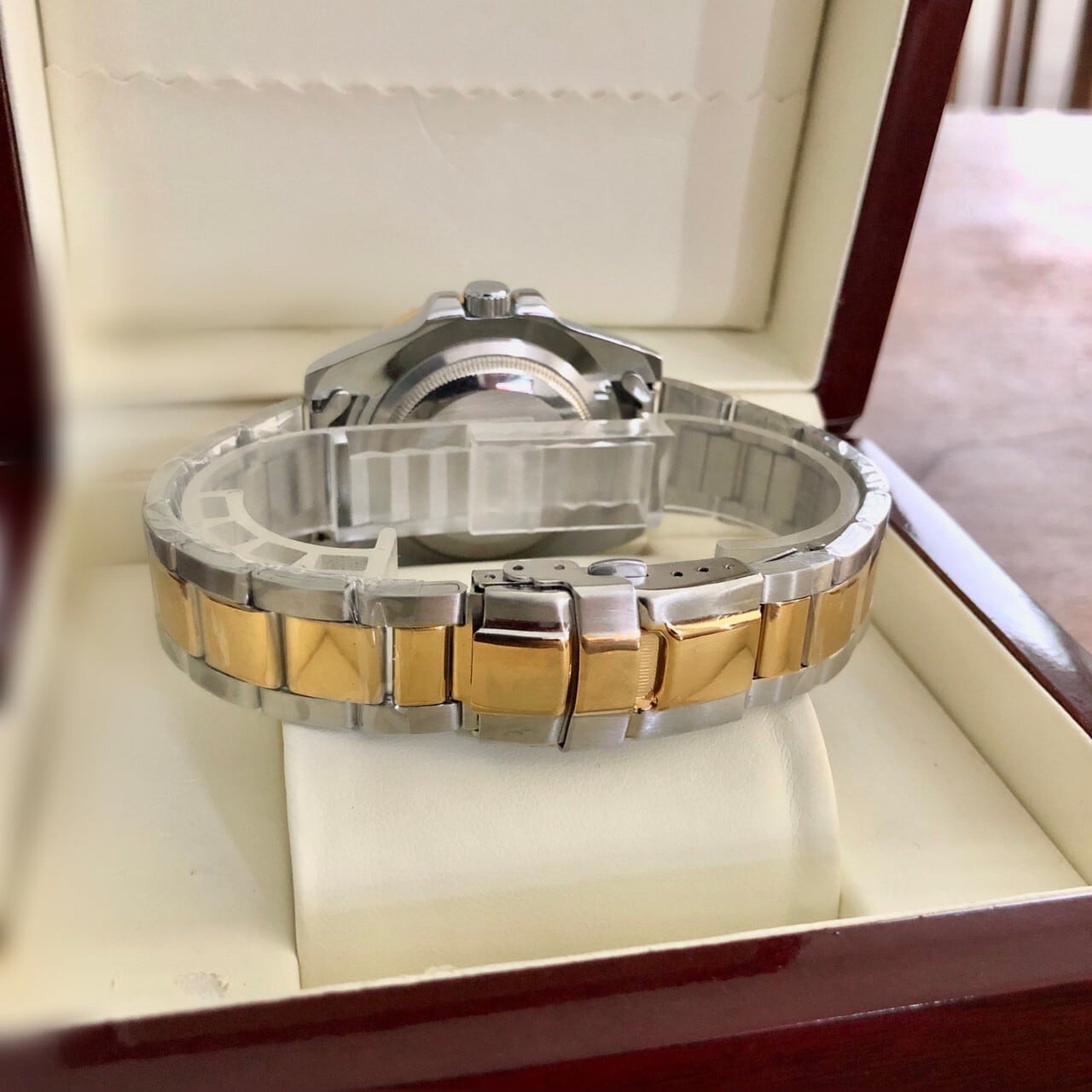 DEERFUN】ダブルロック メンズ腕時計・グリーン×コンビ | 腕時計専門店