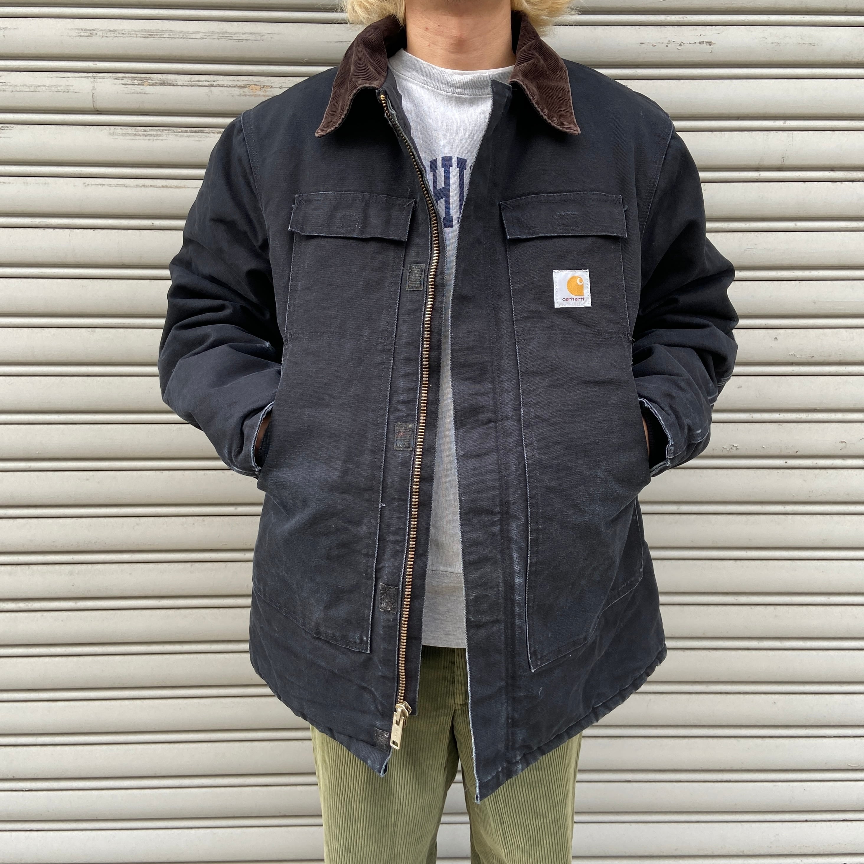 Carhartt トラディショナルコート ダックジャケット 黒 M〜L相当