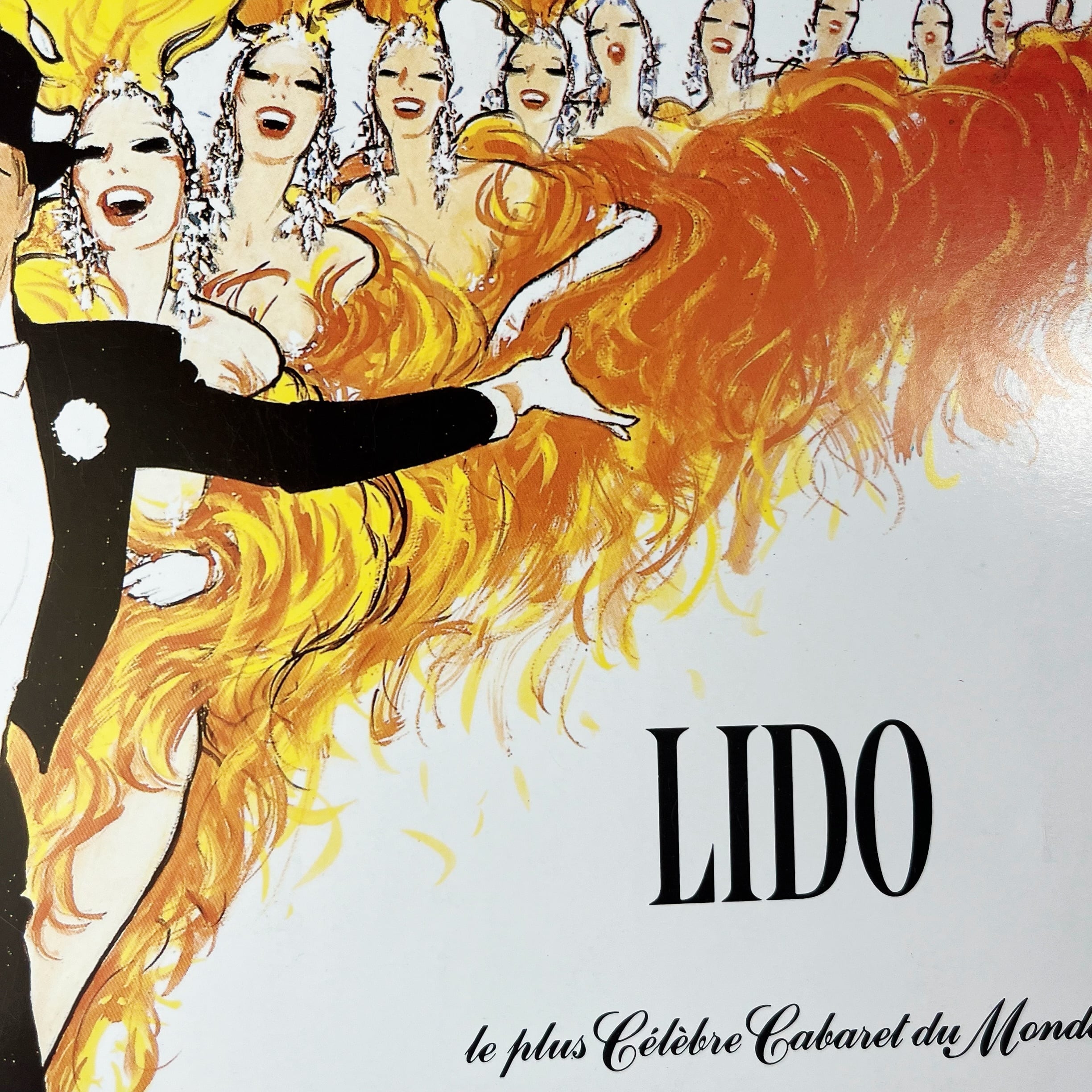 1950 広告＞LIDO Rene Gruau ルネ・グリュオ ポスター ヴィンテージ