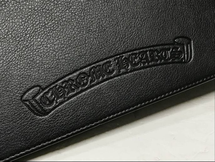 廃盤】CHROME HEARTS クロムハーツ レザー A4 バインダー 黒 ホース