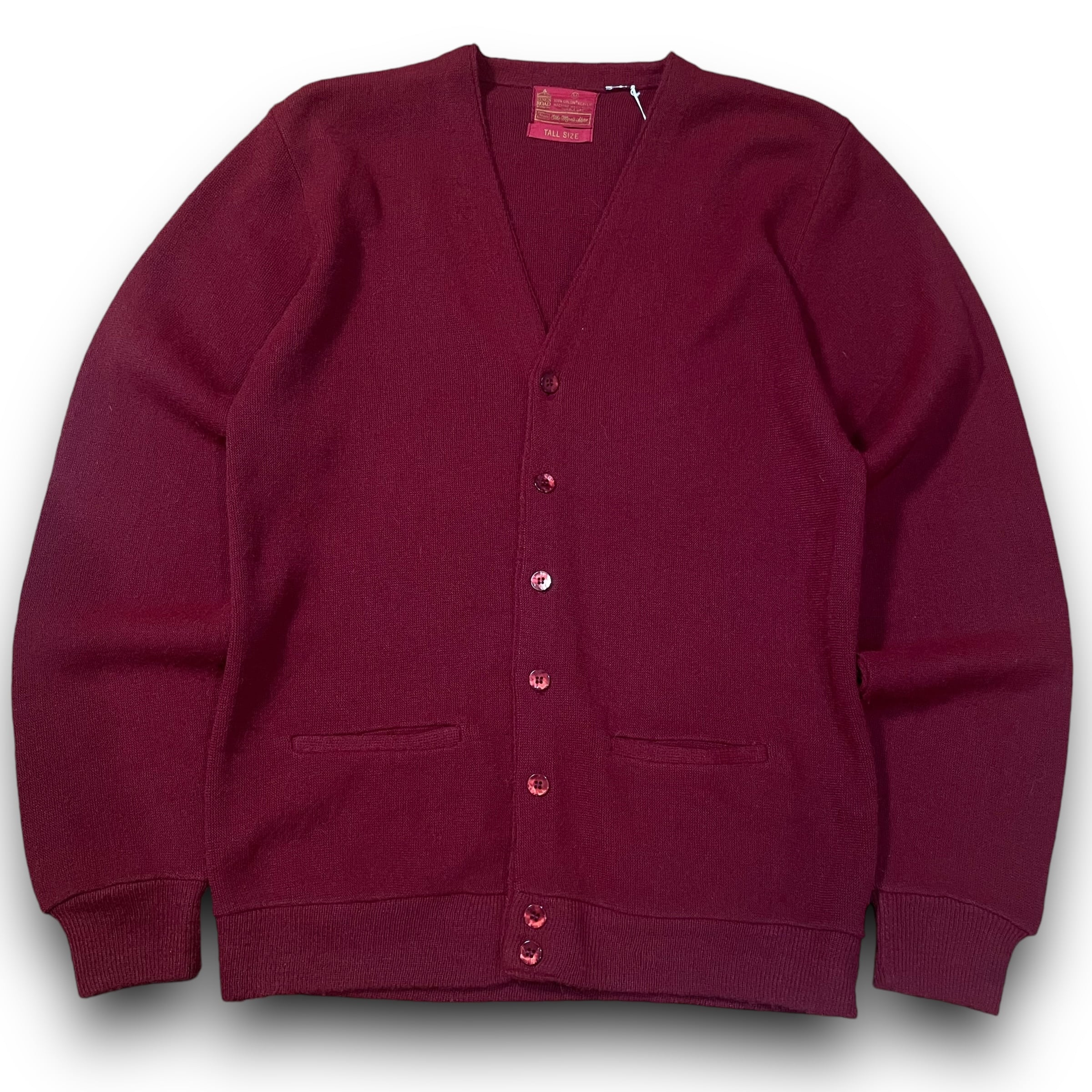 M】【70年代】SEARS シアーズ アクリルカーディガン アクリルニット