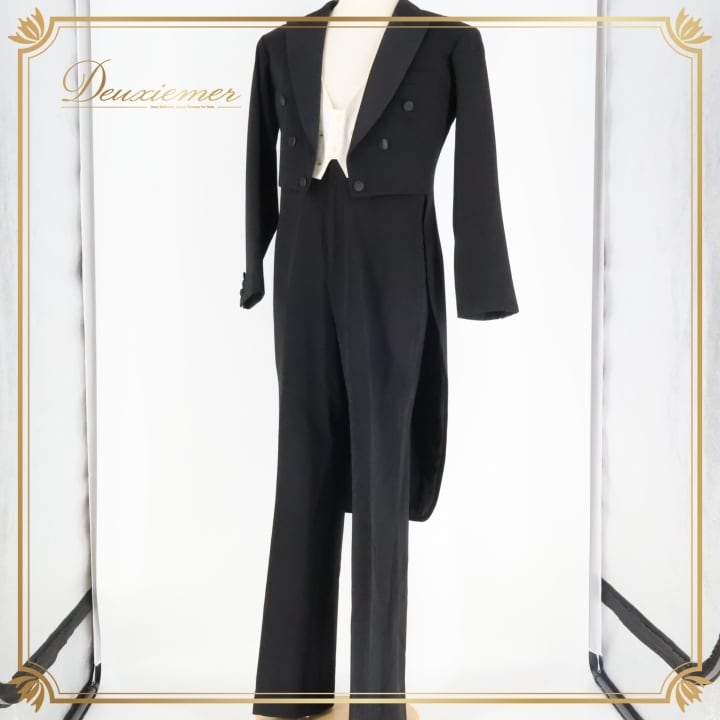 Y5382☆美品☆タカダンス/社交ダンス用/燕尾服上下/男性☆クリーニング