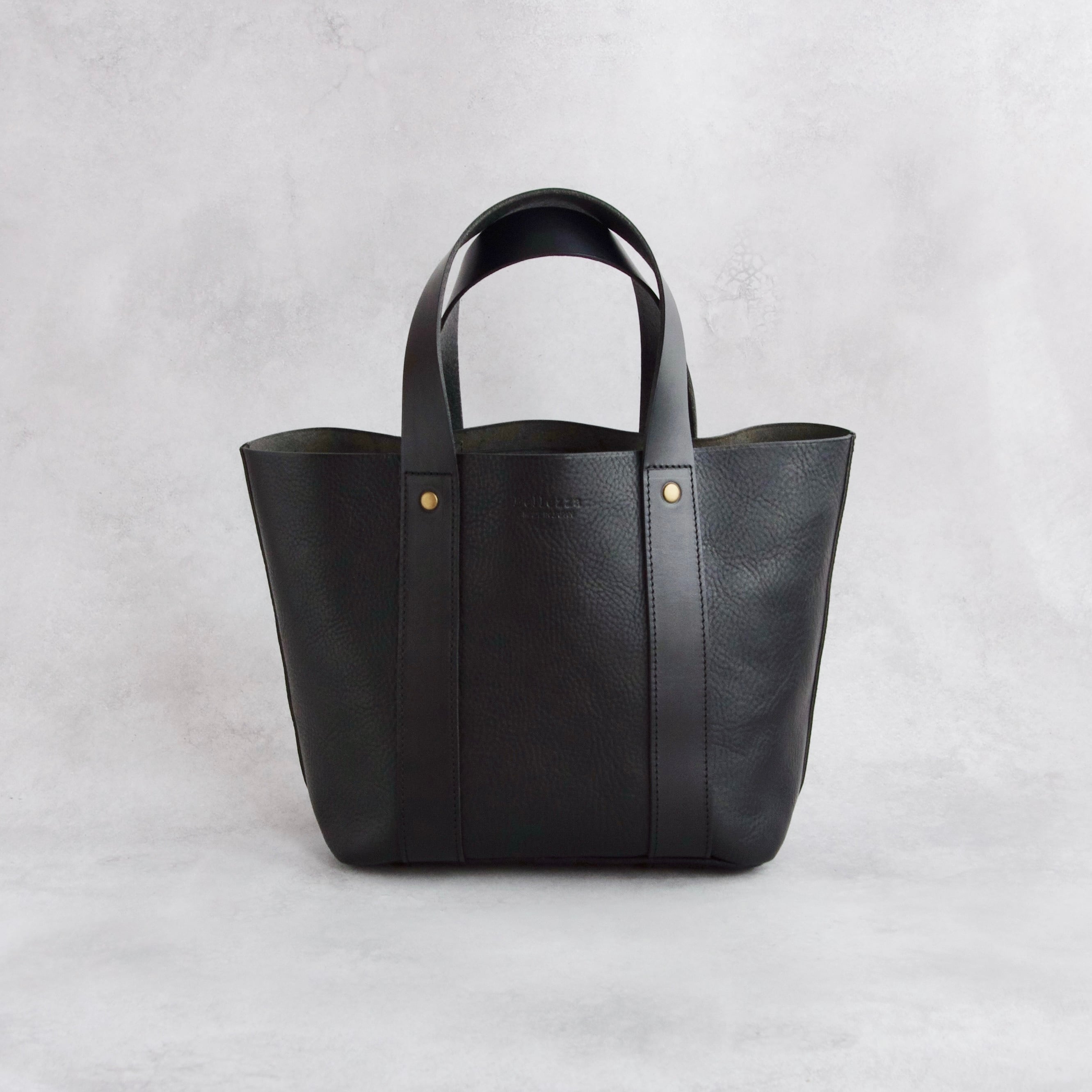 レザーミニトートバッグ】ハンドバッグ ミニトートバッグ ブラック