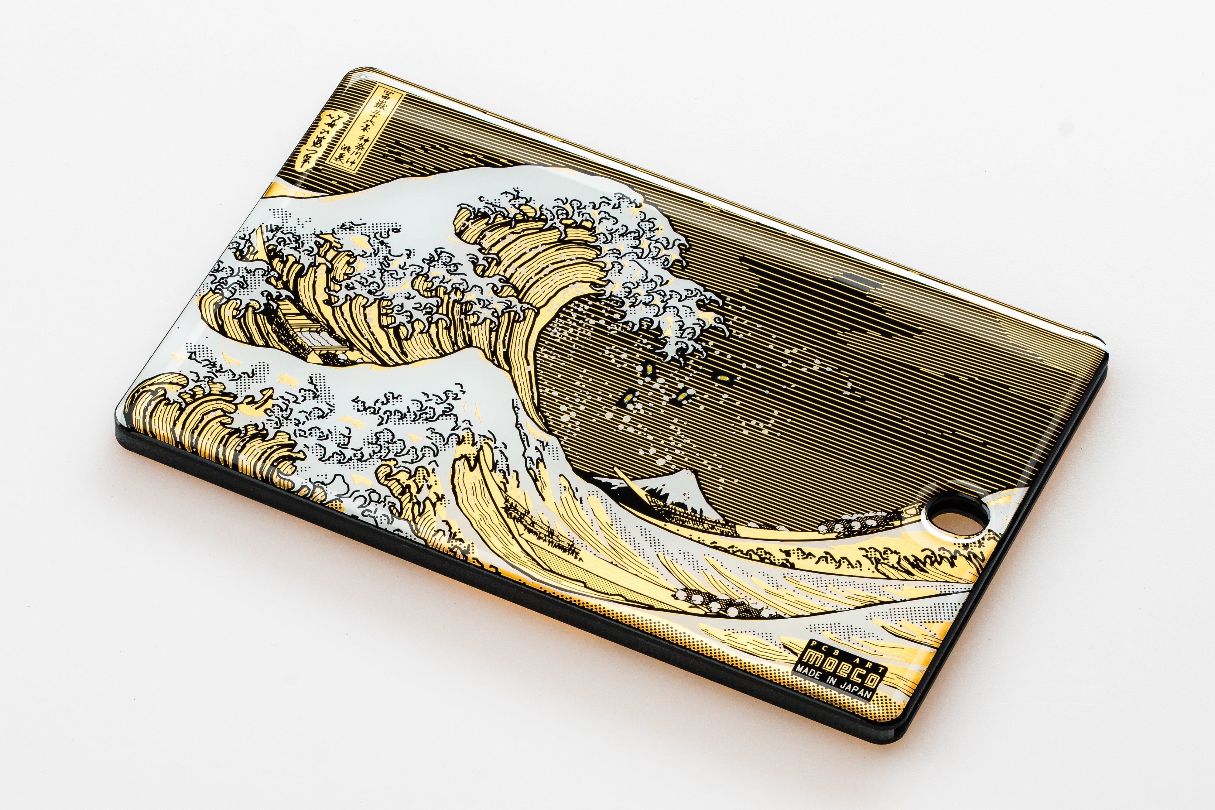FLASH 神奈川沖浪裏 基板アート ICカード ケース | PCB ART moeco