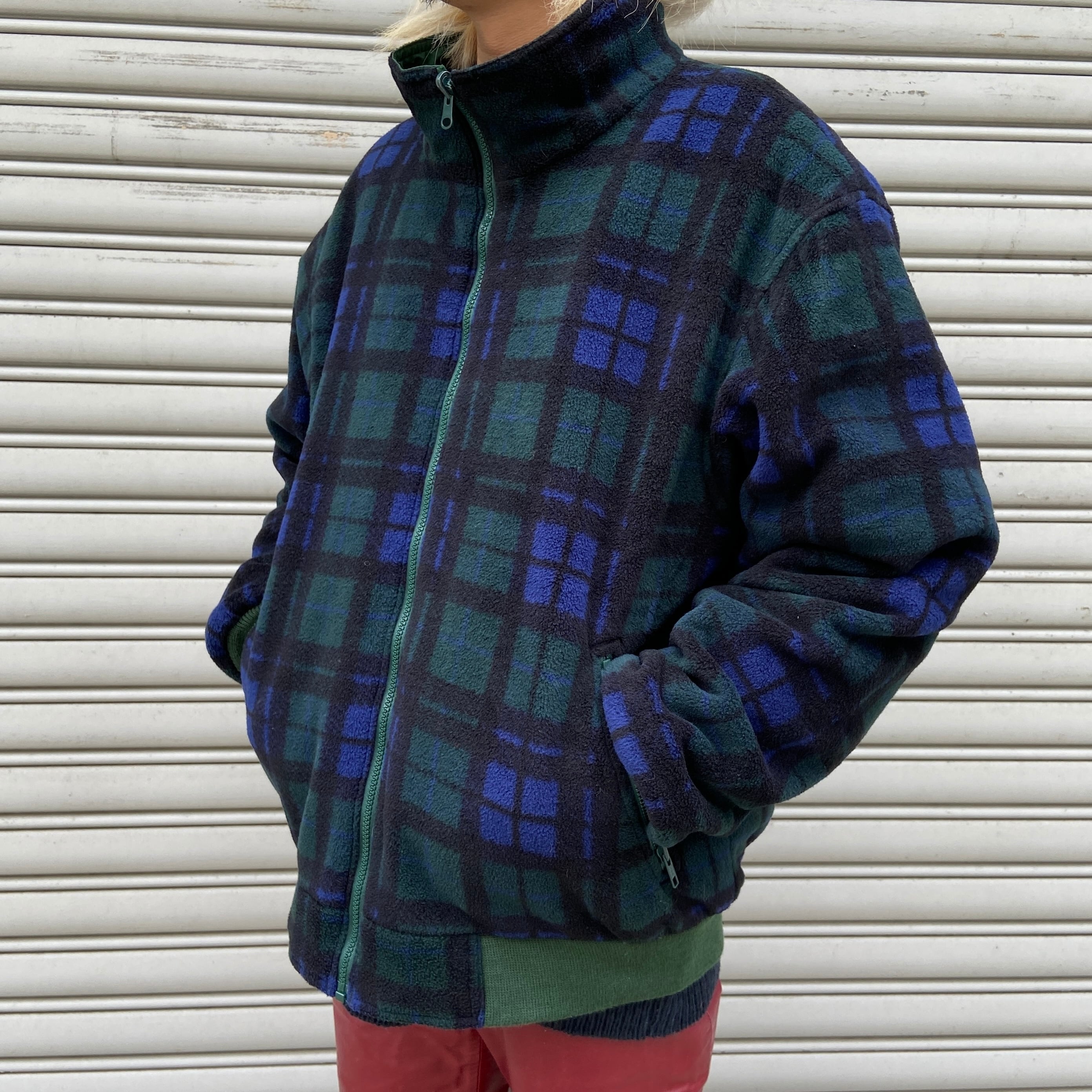 美品 80s USA製 エディーバウアー 黒タグ リバーシブルジャケット