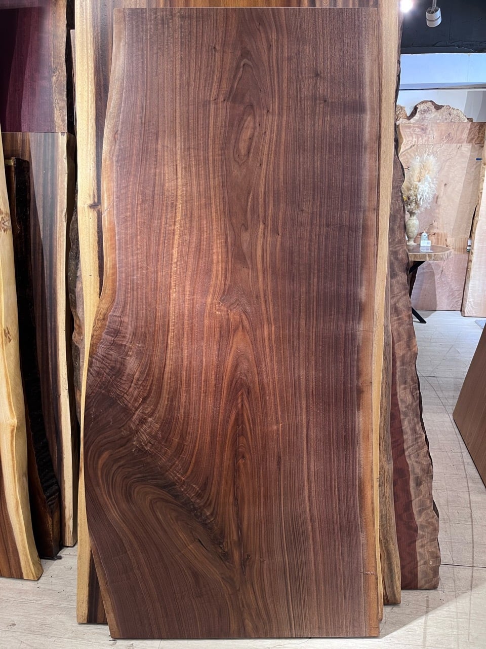 ウォールナット_1800×810-780-690×50_浅草本店_テーブル天板/一枚板